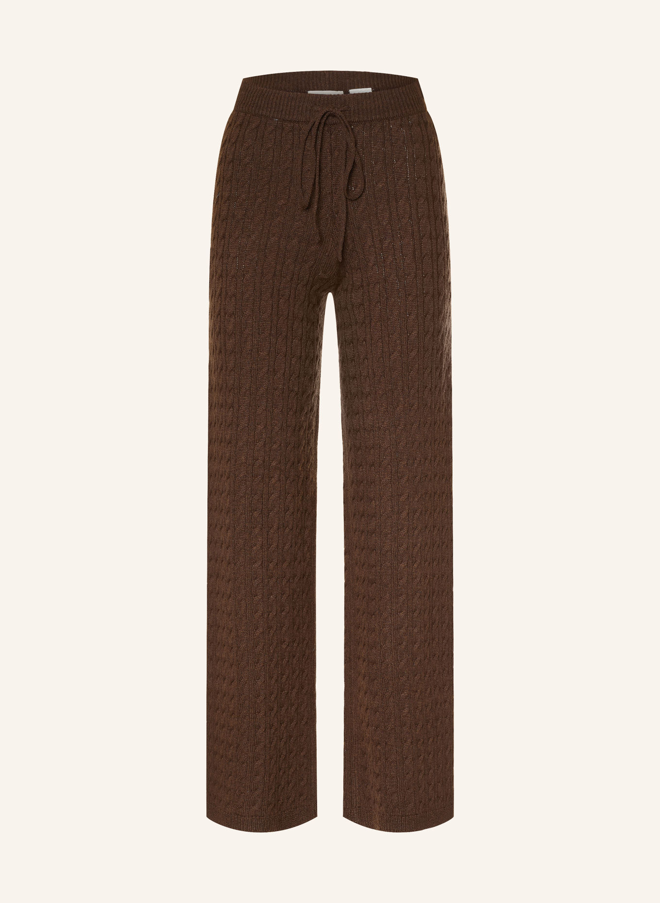 GRACE & MILA BILO Knit Pants: DARK BROWN