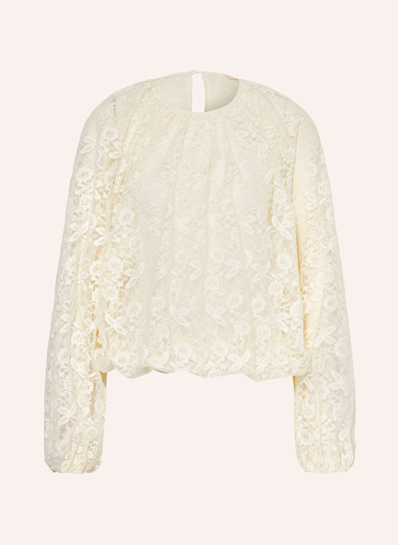 GRACE & MILA BETH Lace Blouse: ECRU