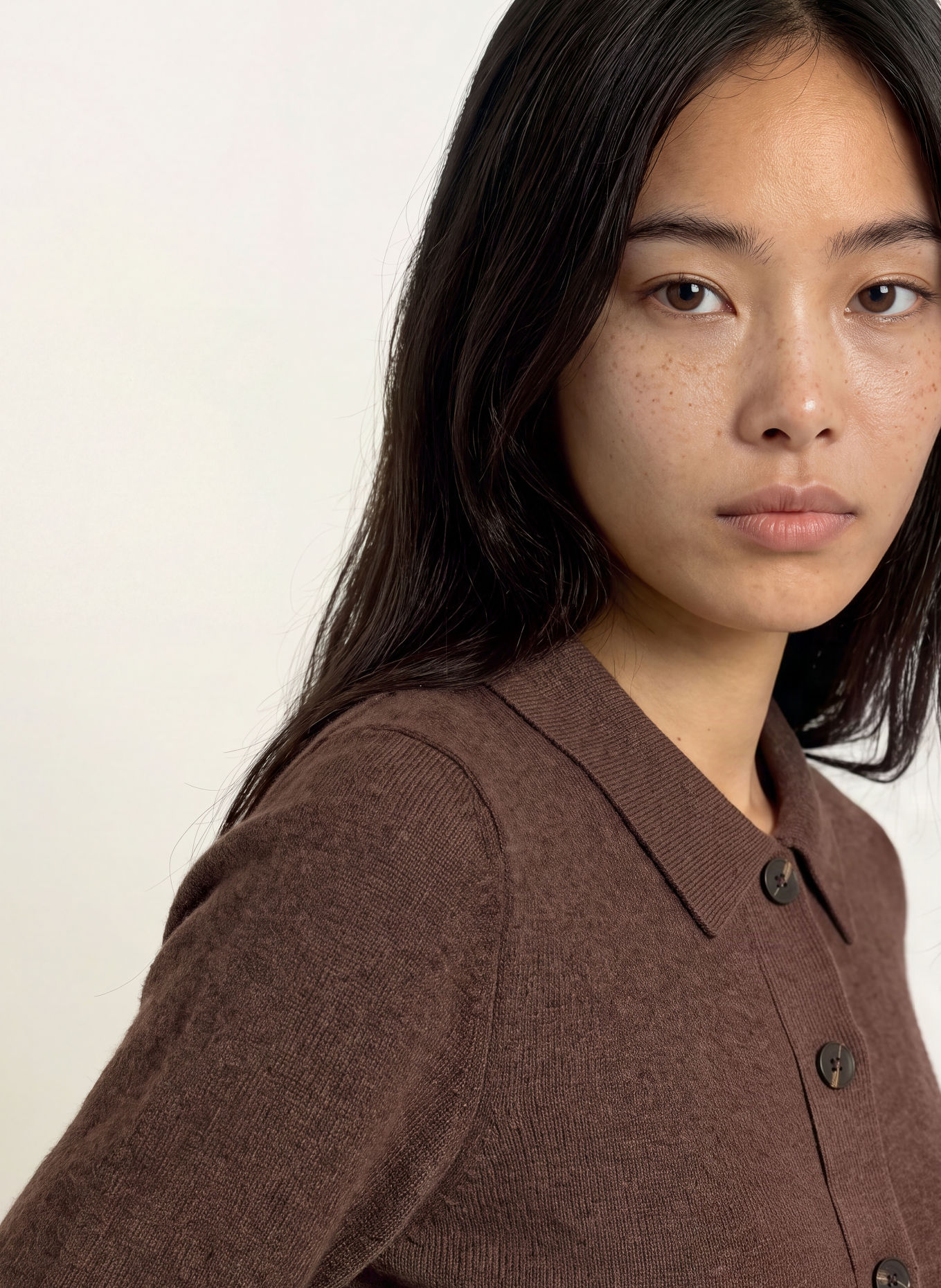 GRACE & MILA Strickjacke BAMBINO mit Kunstfell: BRAUN