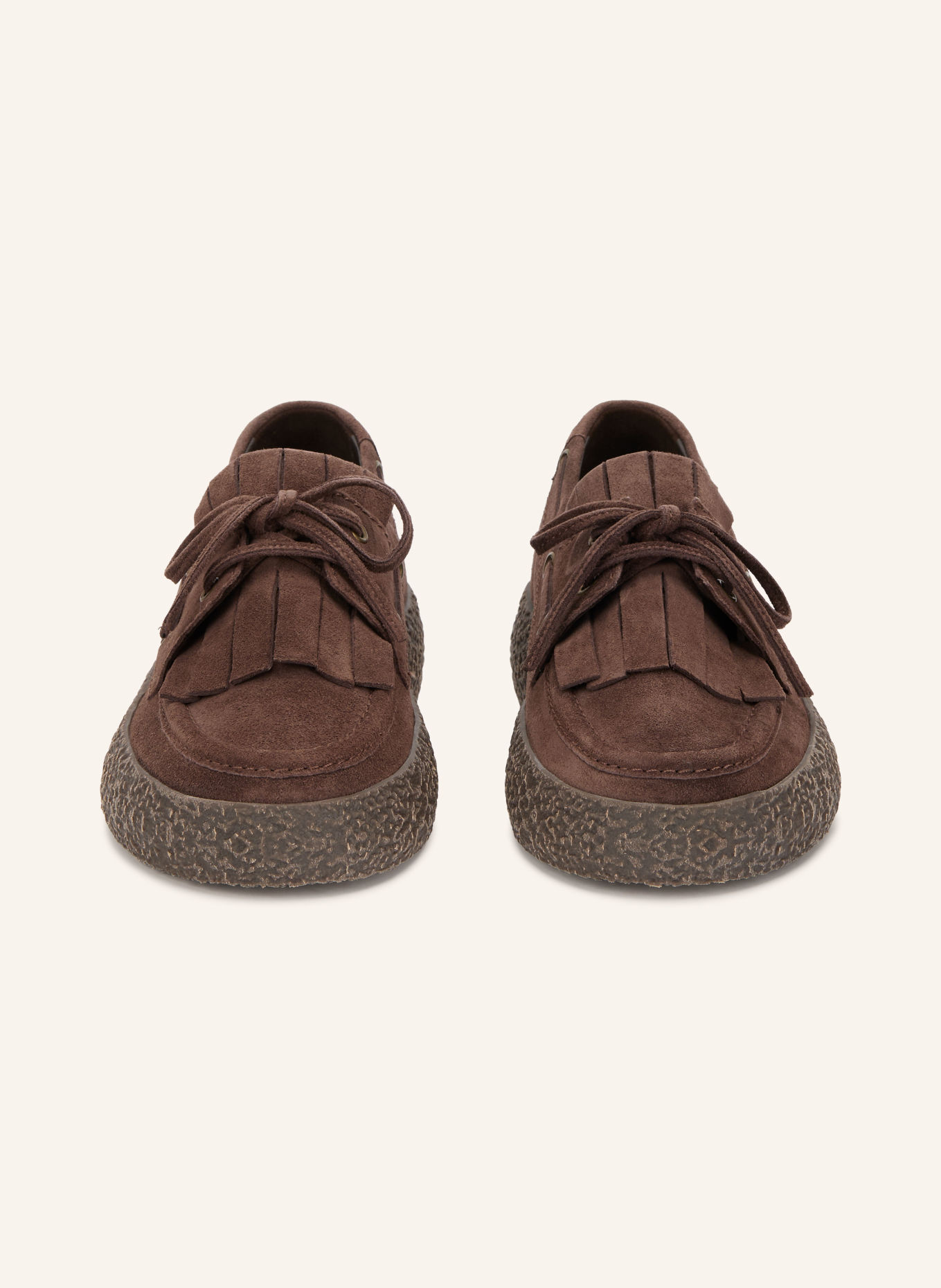 KENNEL & SCHMENGER PIT Boat Shoes: DARK BROWN / GOLD