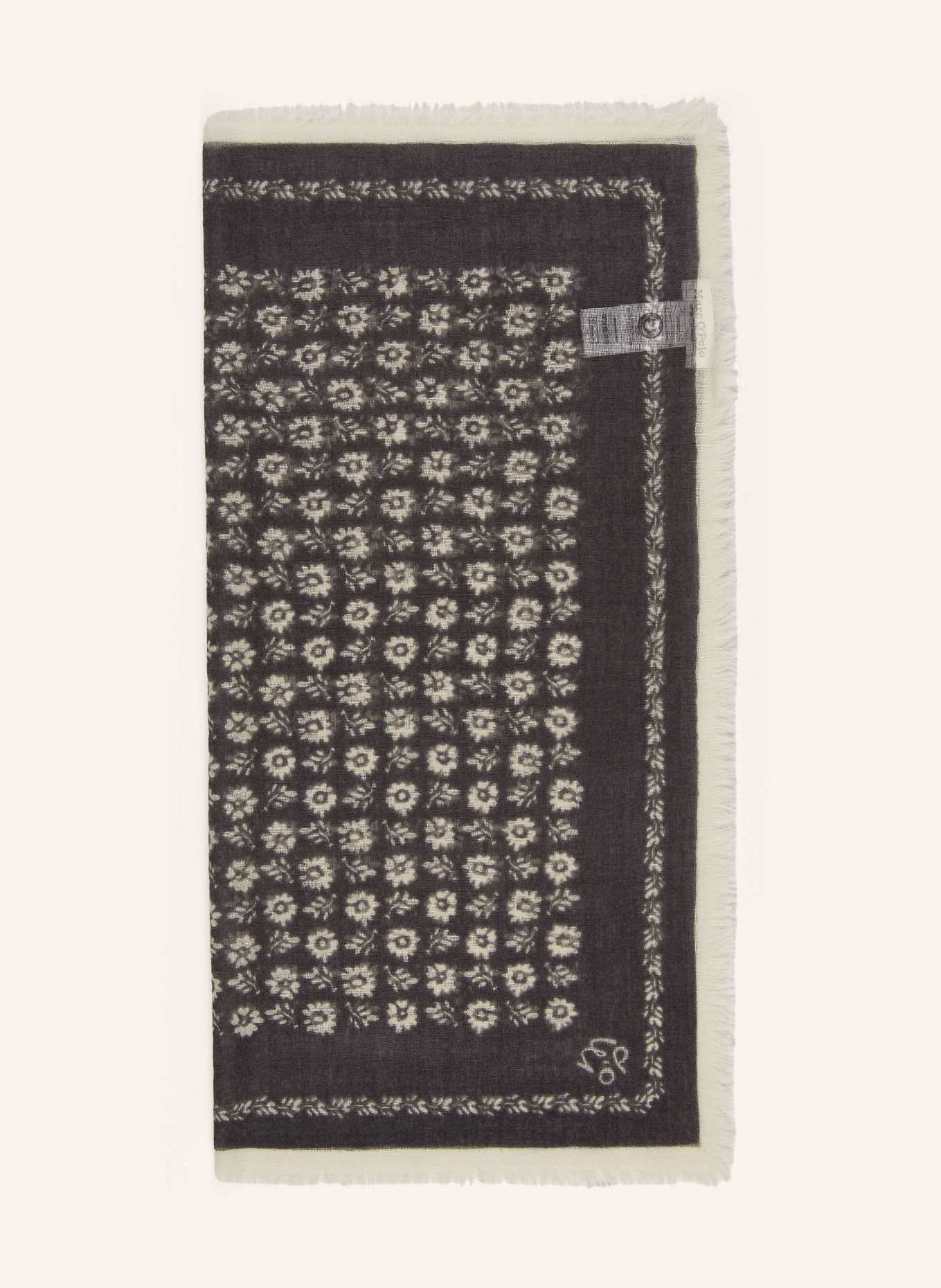 Marc O'Polo Scarves: DARK GRAY / CREAM