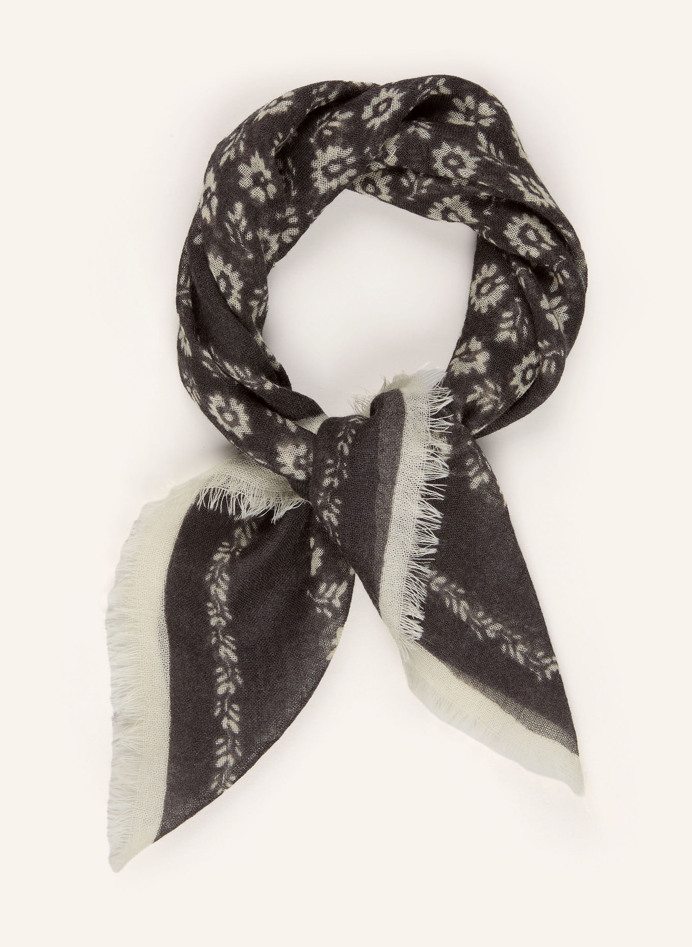 Marc O'Polo Scarves: DARK GRAY / CREAM