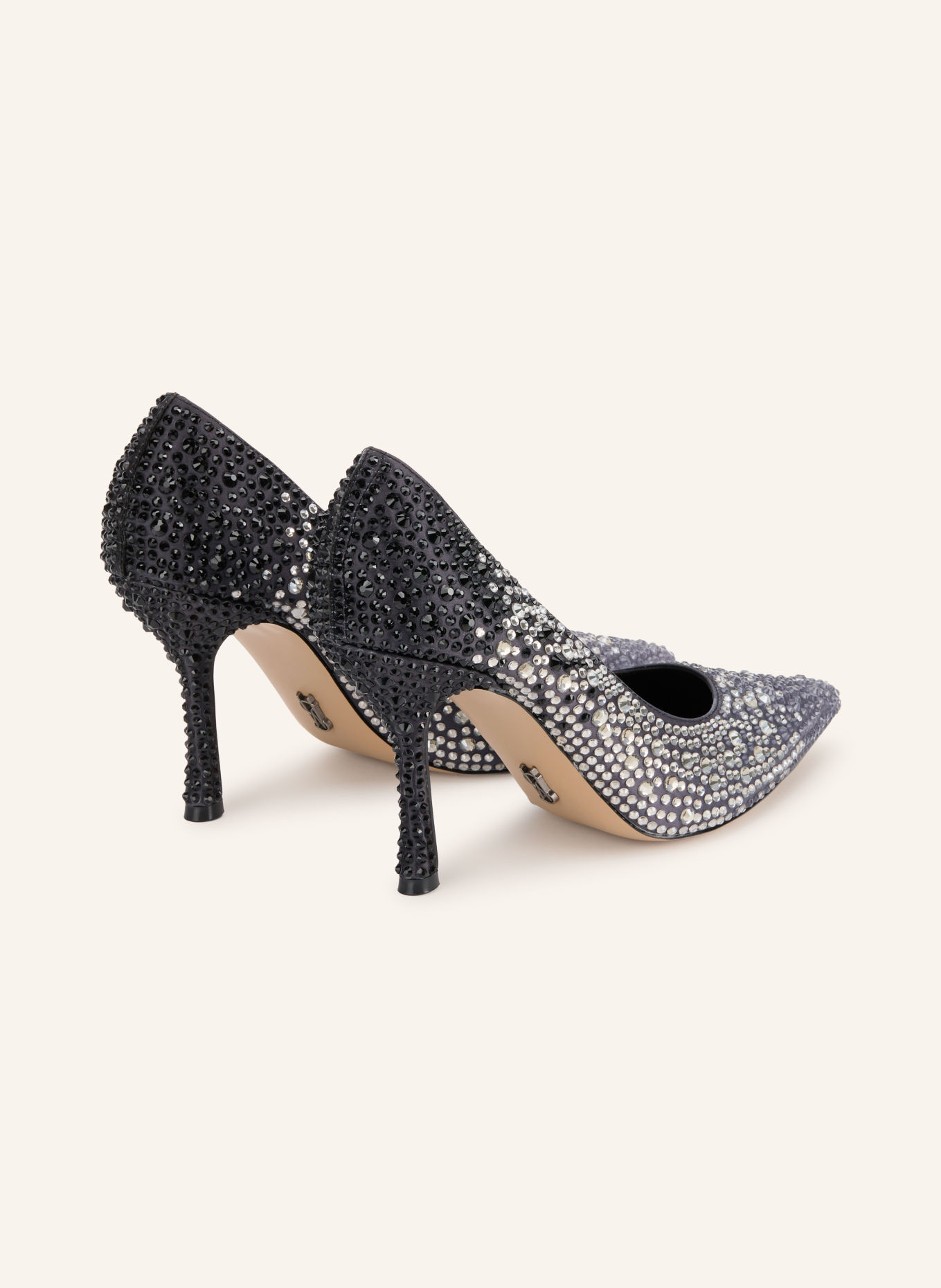 STEVE MADDEN Pumps REFRAME mit Schmucksteinen: SCHWARZ / SILBER / PLATIN