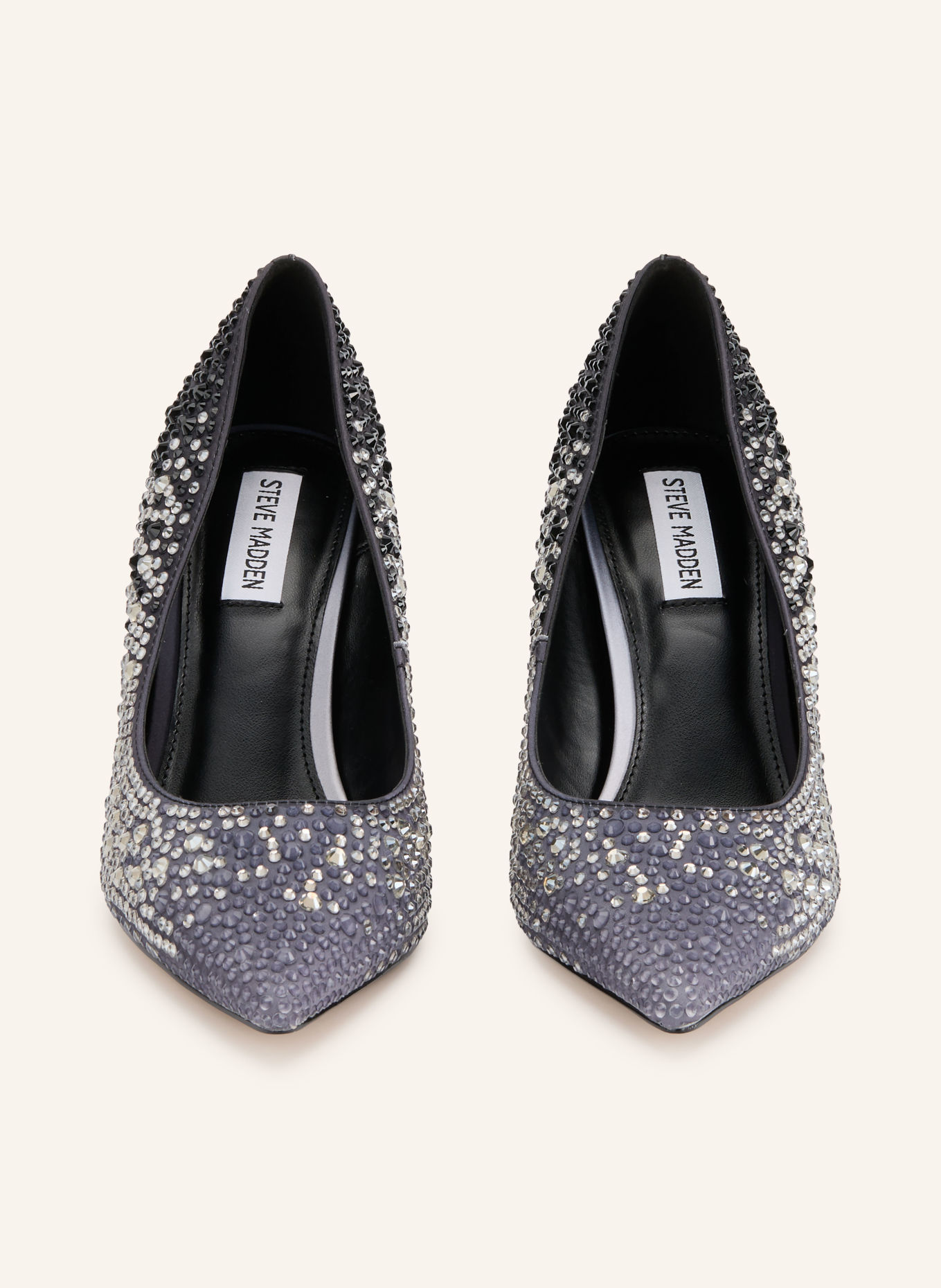 STEVE MADDEN Pumps REFRAME mit Schmucksteinen: SCHWARZ / SILBER / PLATIN