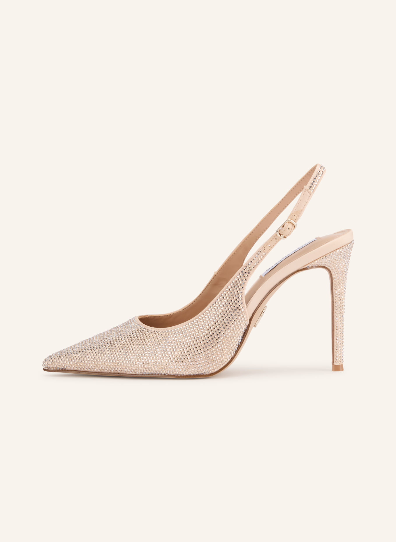 STEVE MADDEN Slingpumps TREMBLE s ozdobnými kamínky: BARVA BÍLÉHO ZLATA / KRÉMOVÁ