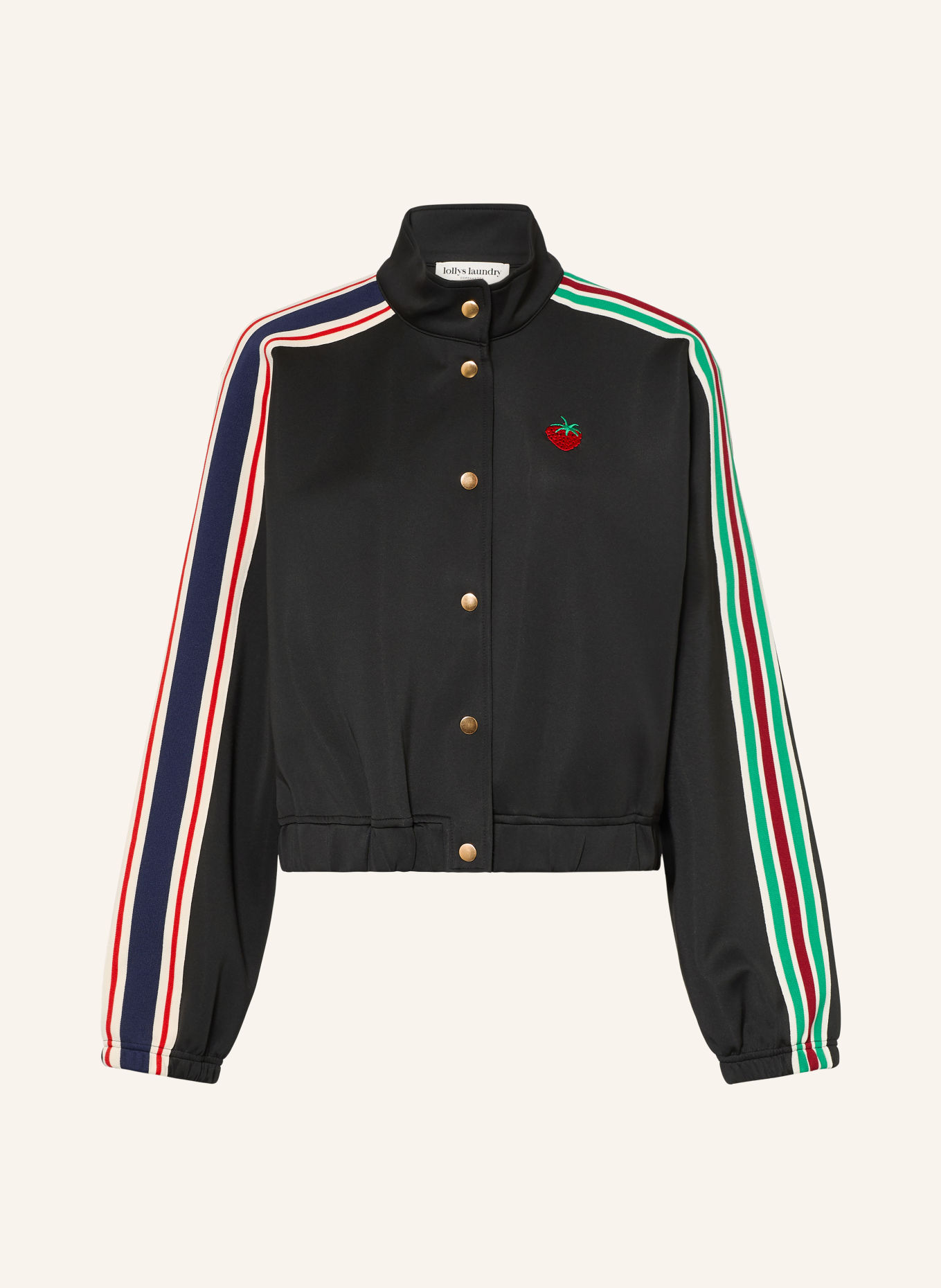 lollys laundry Blouson BROOKLYNNLL mit Galonstreifen: SCHWARZ