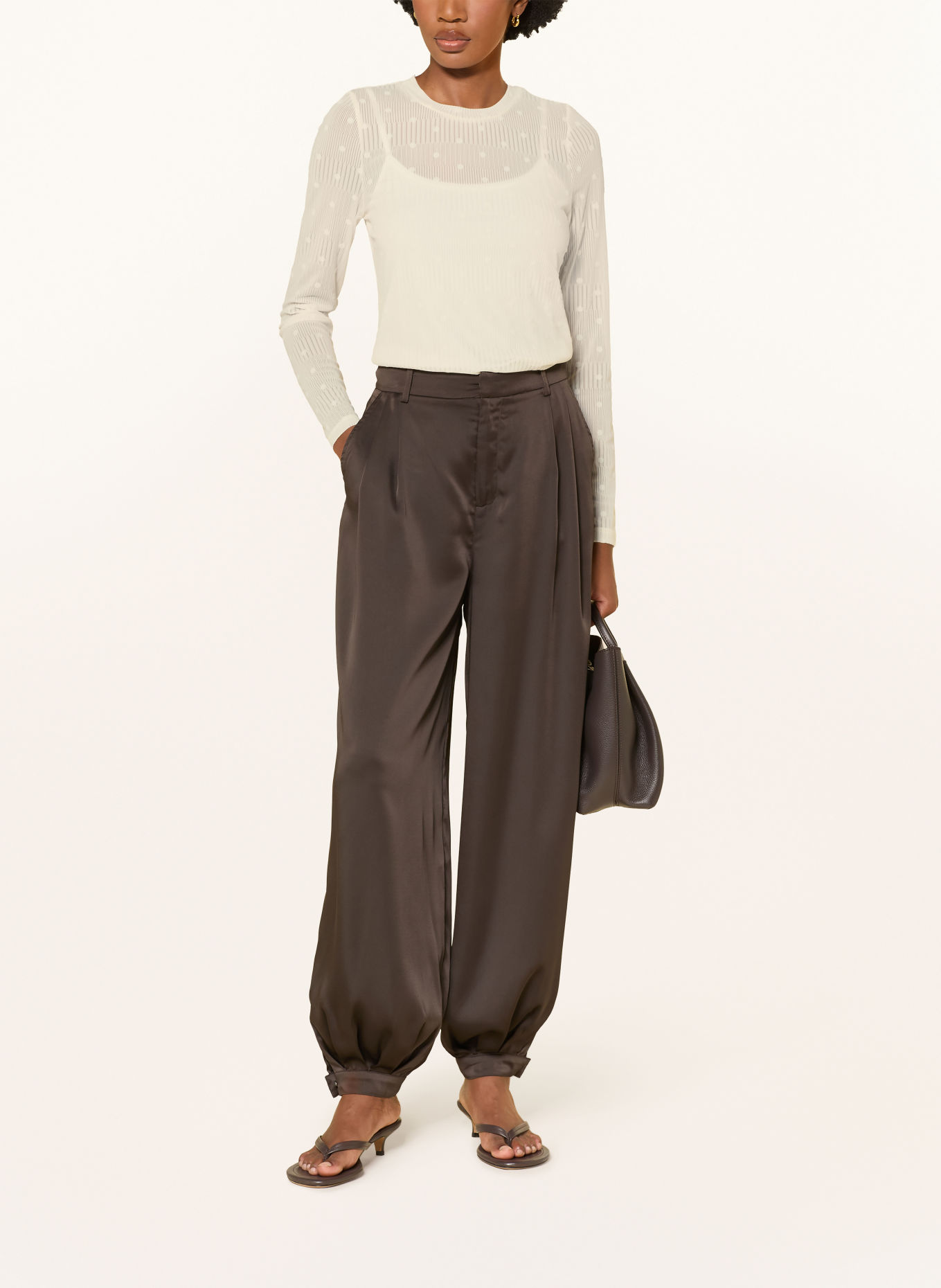 lollys laundry Longsleeve IRIELL: CREME