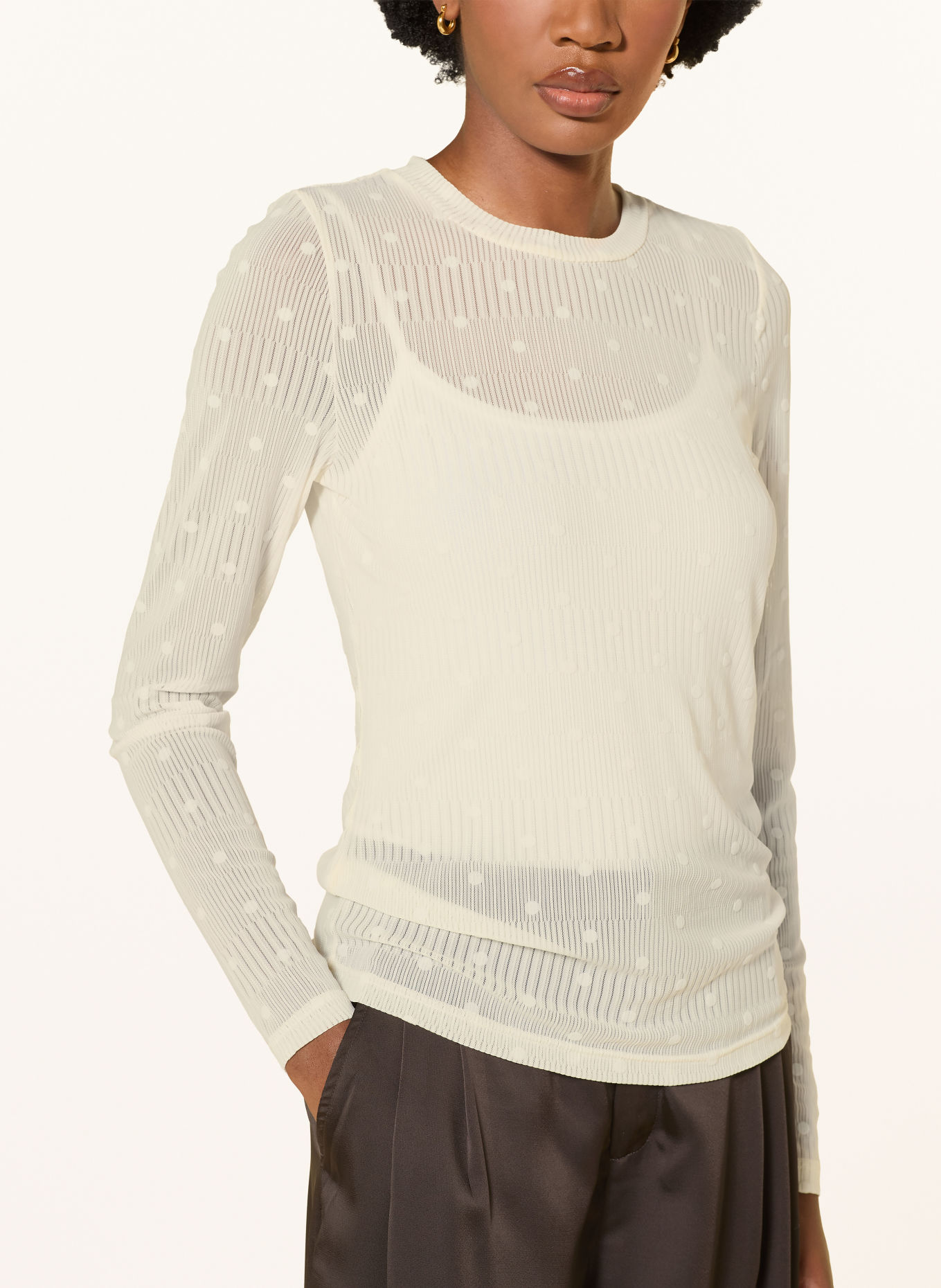 lollys laundry Longsleeve IRIELL: CREME