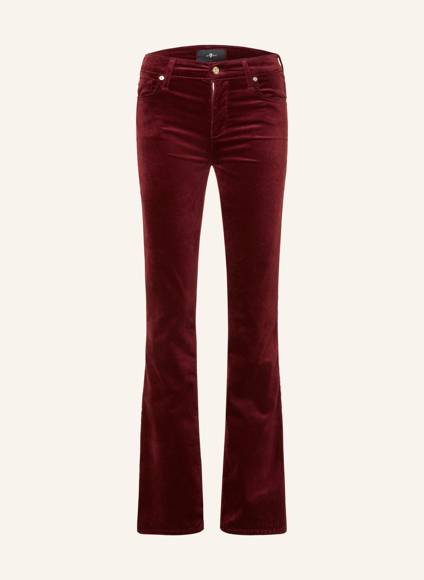 7 for all mankind Spodnie dżinsowe THE LEGGY: CIEMNOCZERWONY