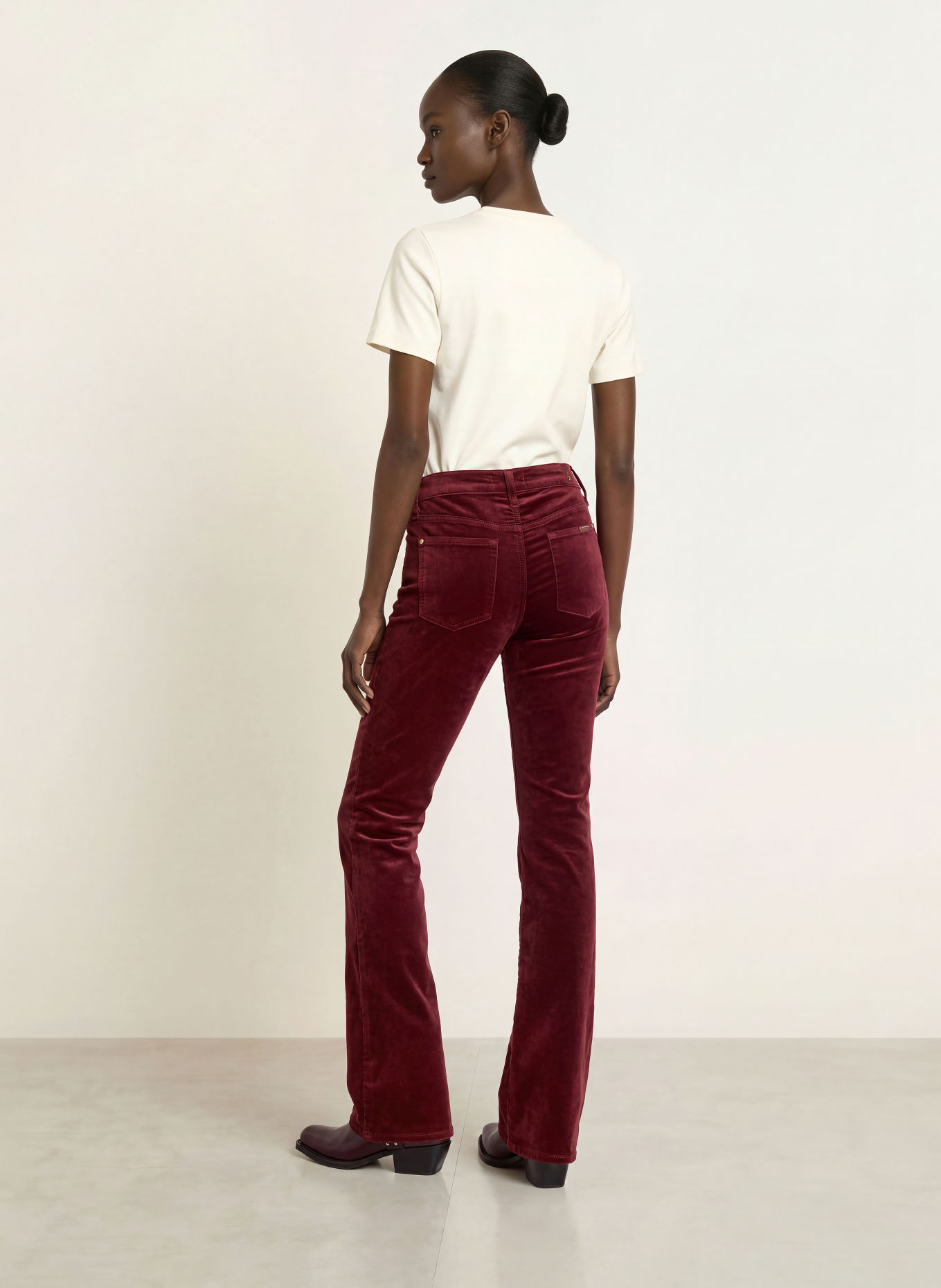 7 for all mankind Spodnie dżinsowe THE LEGGY: CIEMNOCZERWONY