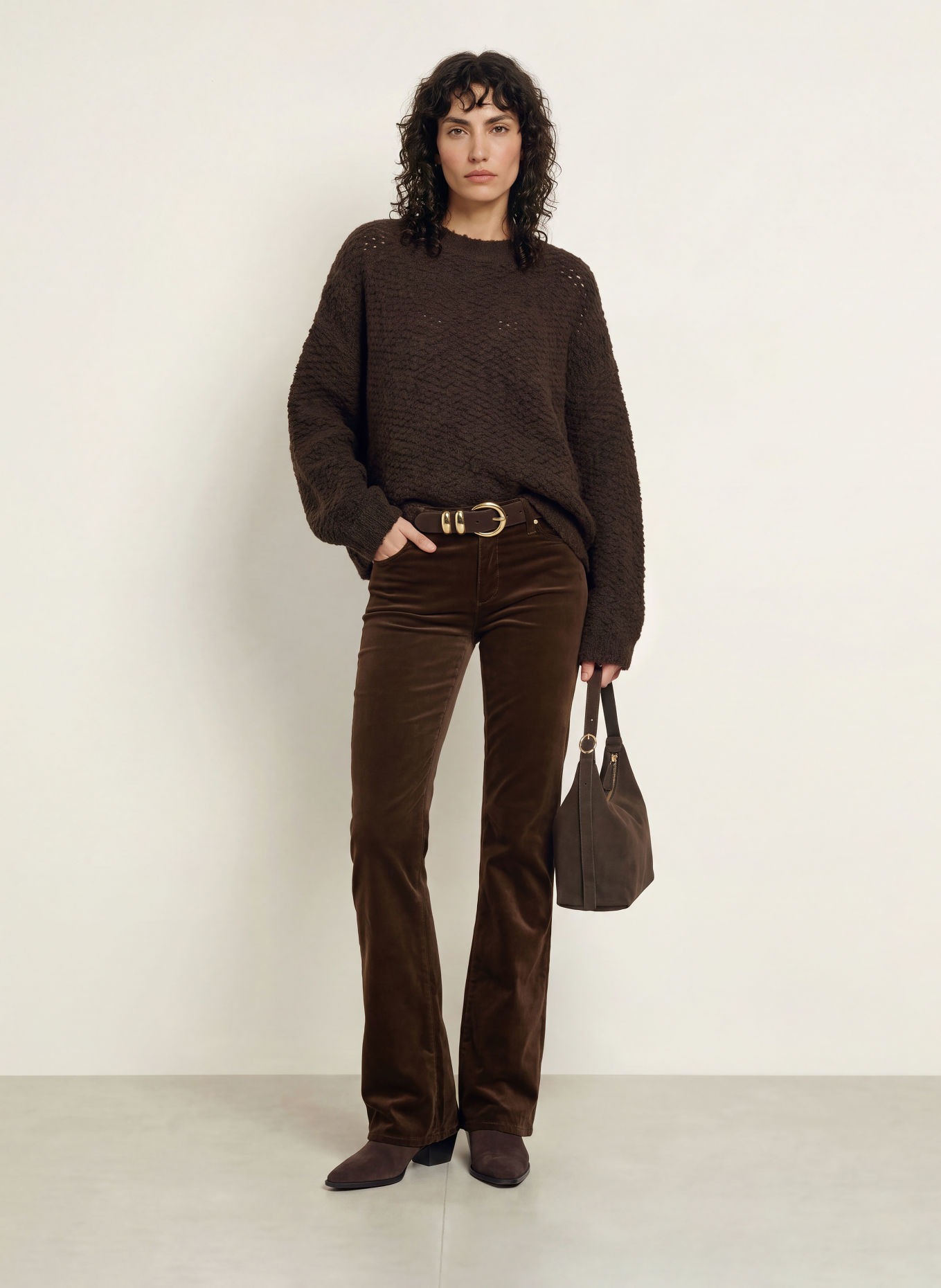 7 for all mankind Samthose THE LEGGY BOOTCUT: DUNKELBRAUN