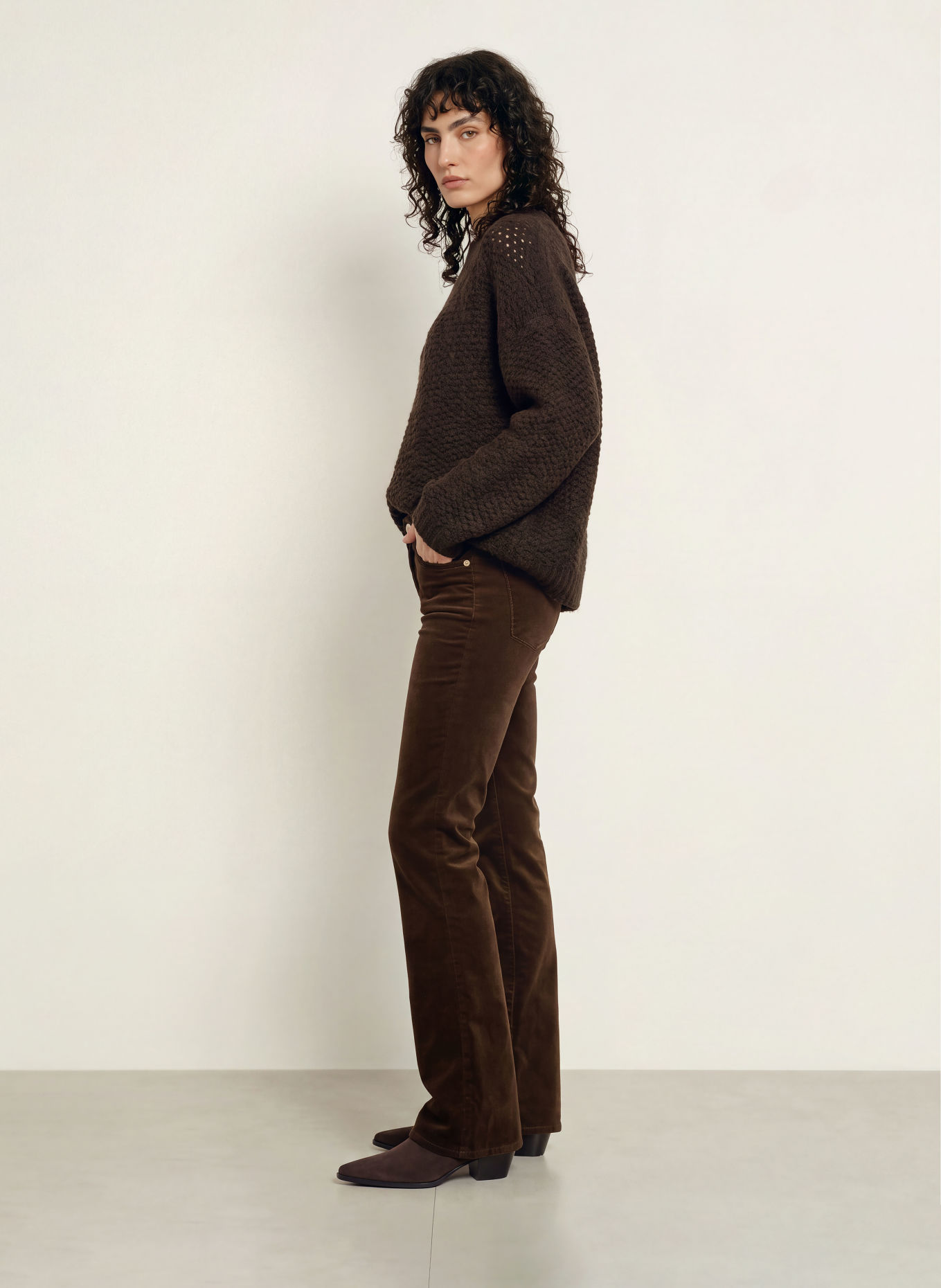 7 for all mankind Samthose THE LEGGY BOOTCUT: DUNKELBRAUN
