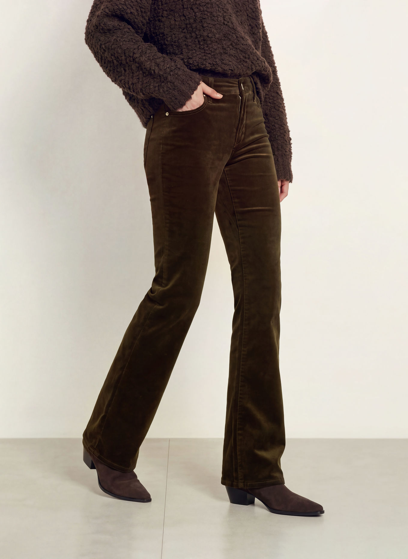 7 for all mankind Samthose THE LEGGY BOOTCUT: DUNKELBRAUN