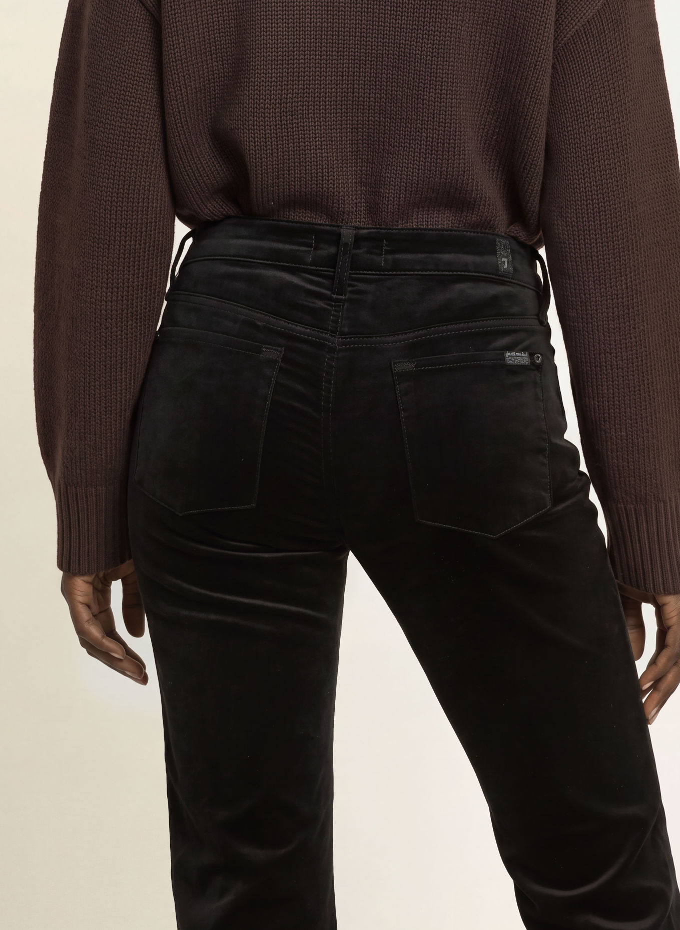 7 for all mankind Bootcut Jeans THE LEGGY BOOTCUT: 21E VELVET BLACK
