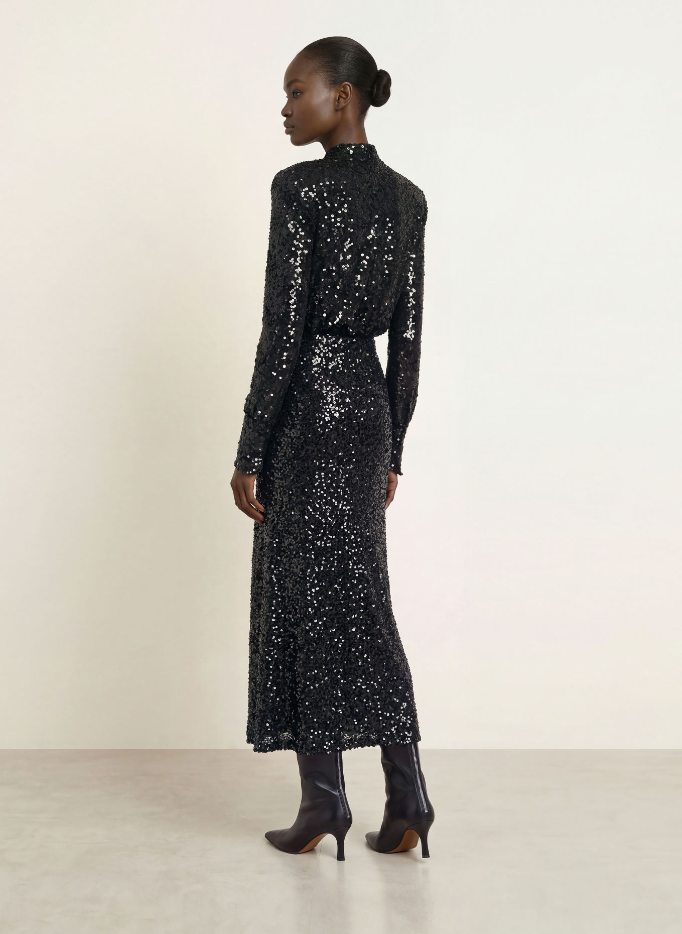 UNDRESS CODE Sequin skirt: BLACK