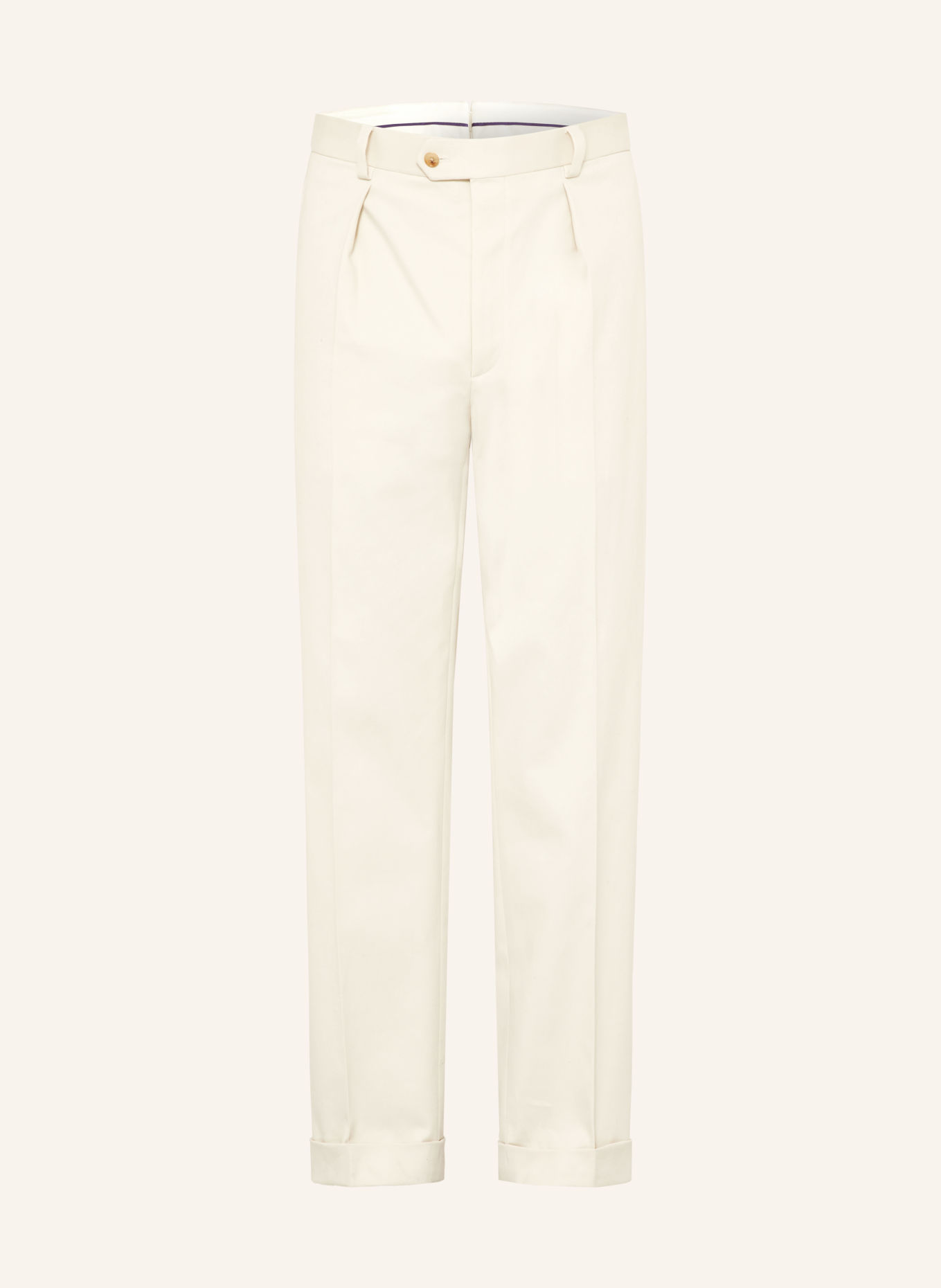 RALPH LAUREN PURPLE LABEL Regular-Fit Chinos: CREAM