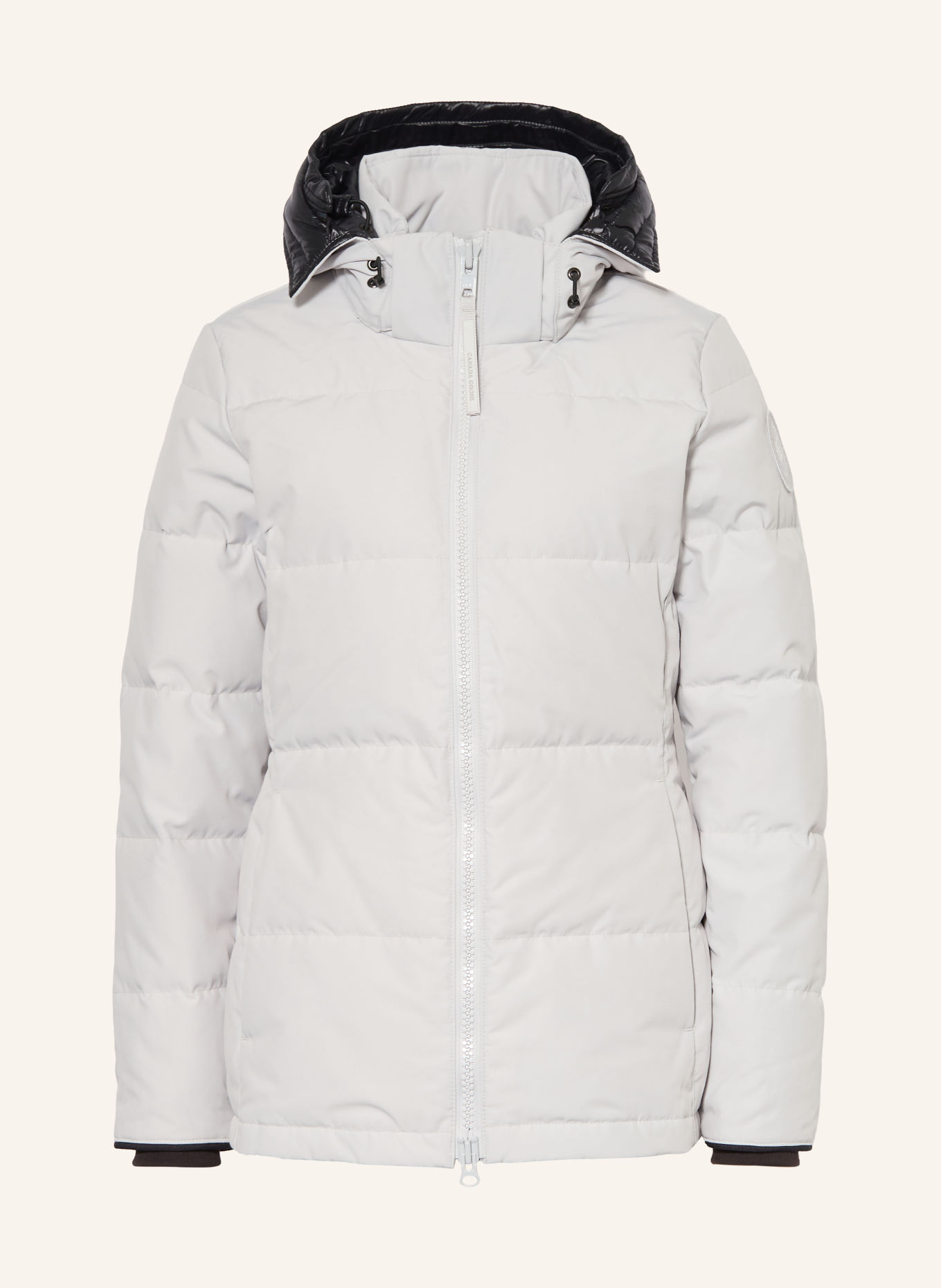 CANADA GOOSE Daunenjacke mit abnehmbarer Kapuze: CREME