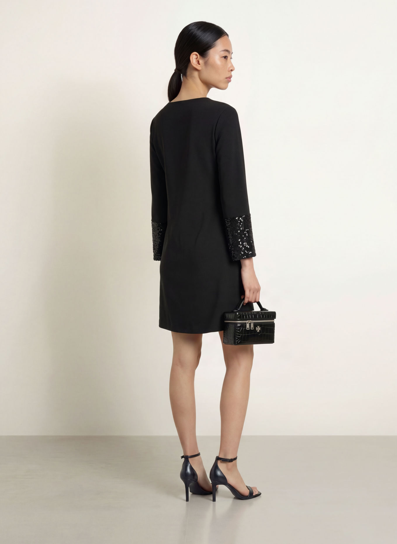 Ana Alcazar Cocktailkleid mit Pailletten: SCHWARZ