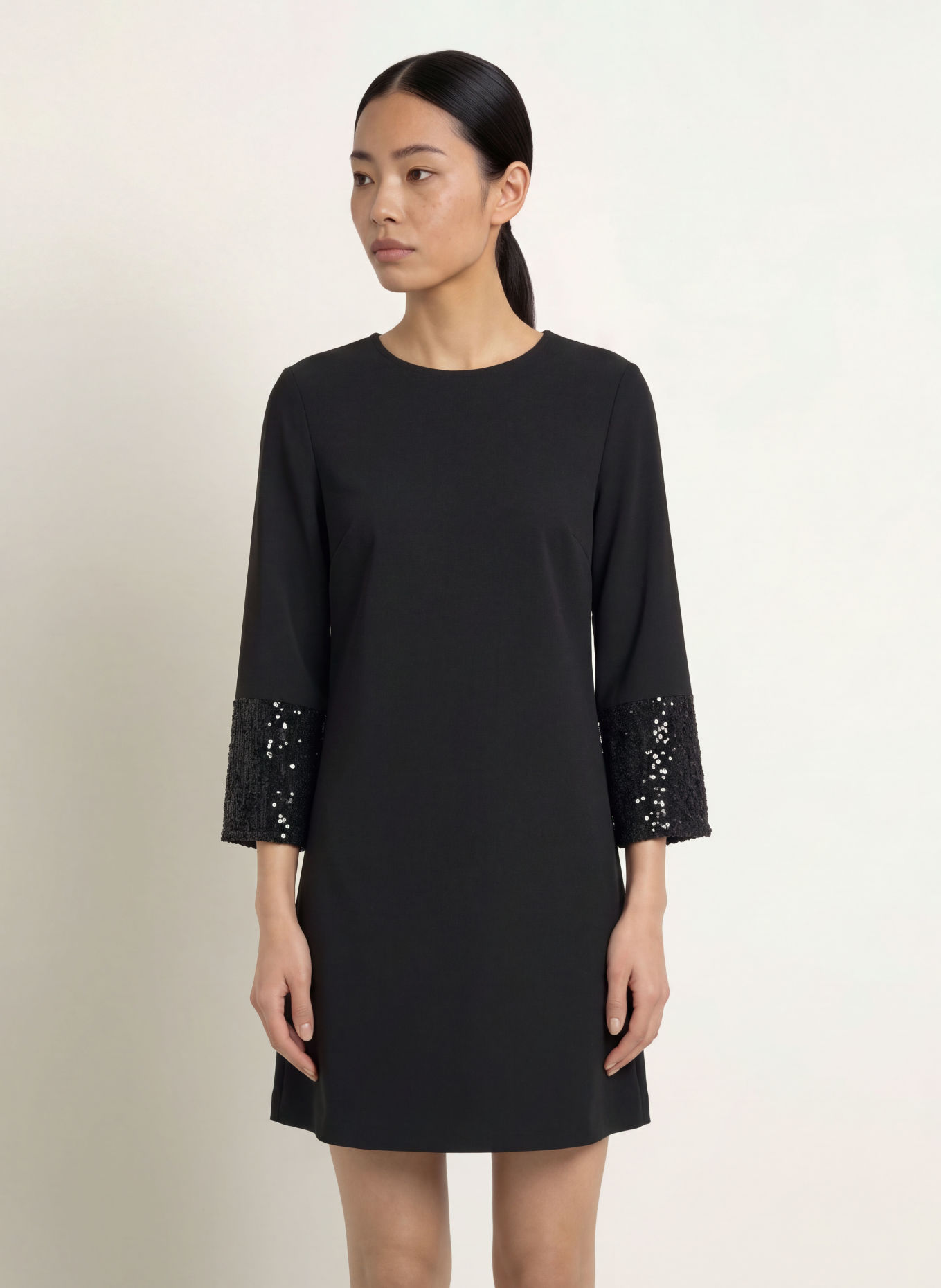 Ana Alcazar Cocktailkleid mit Pailletten: SCHWARZ