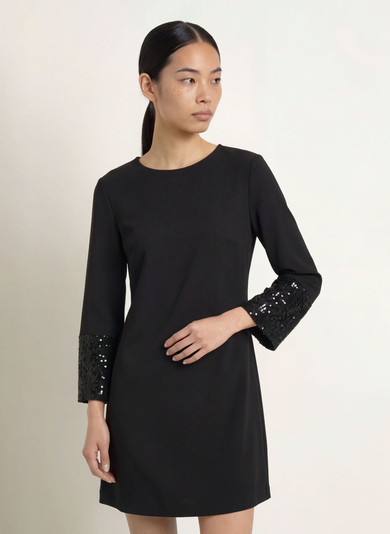 Ana Alcazar Cocktailkleid mit Pailletten: SCHWARZ