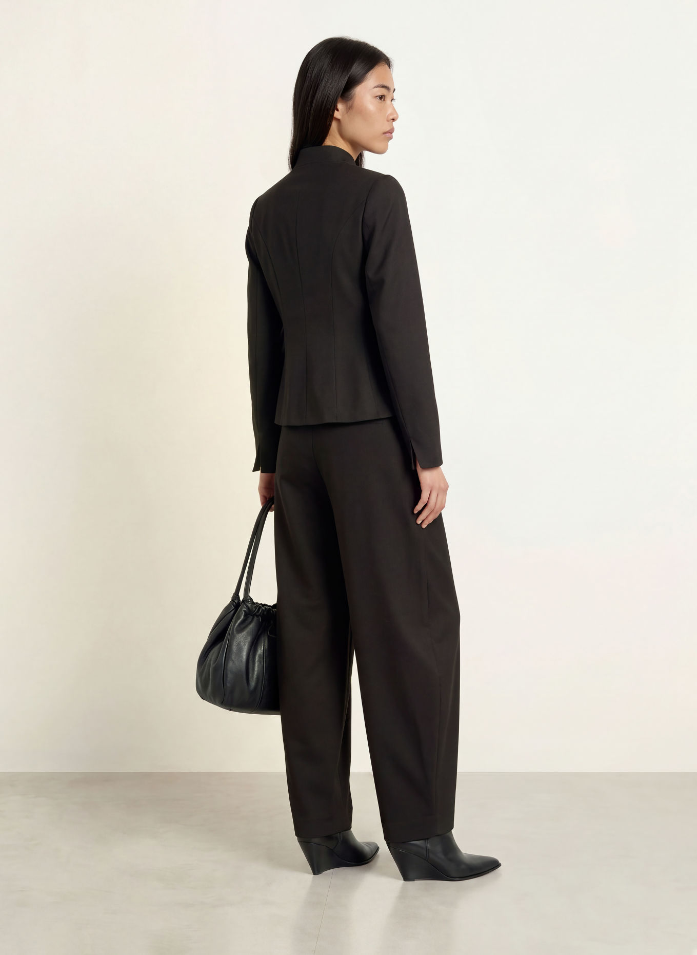 GESTUZ CZCALLIA MW Trousers: BLACK