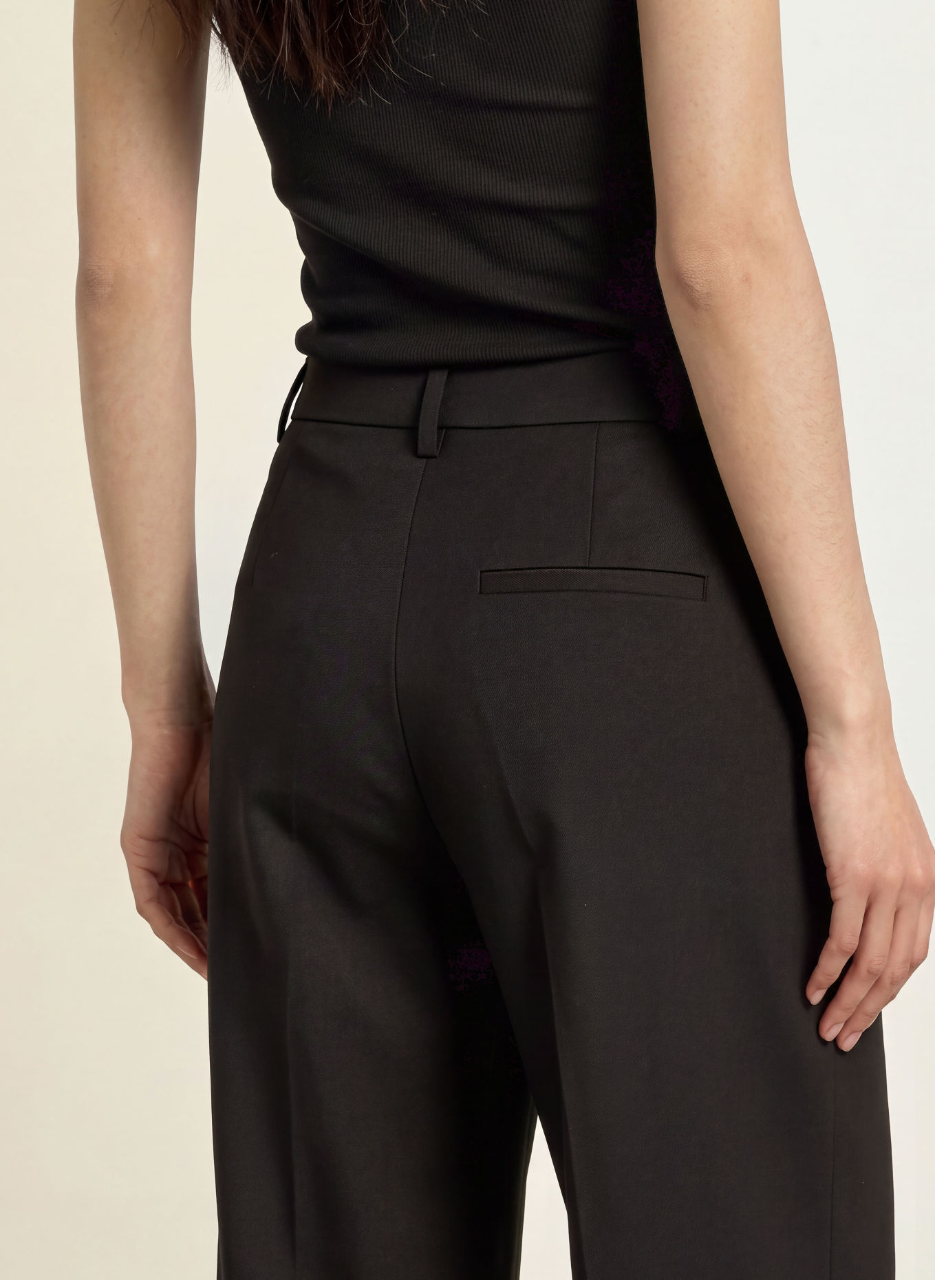 GESTUZ CZCALLIA MW Trousers: BLACK