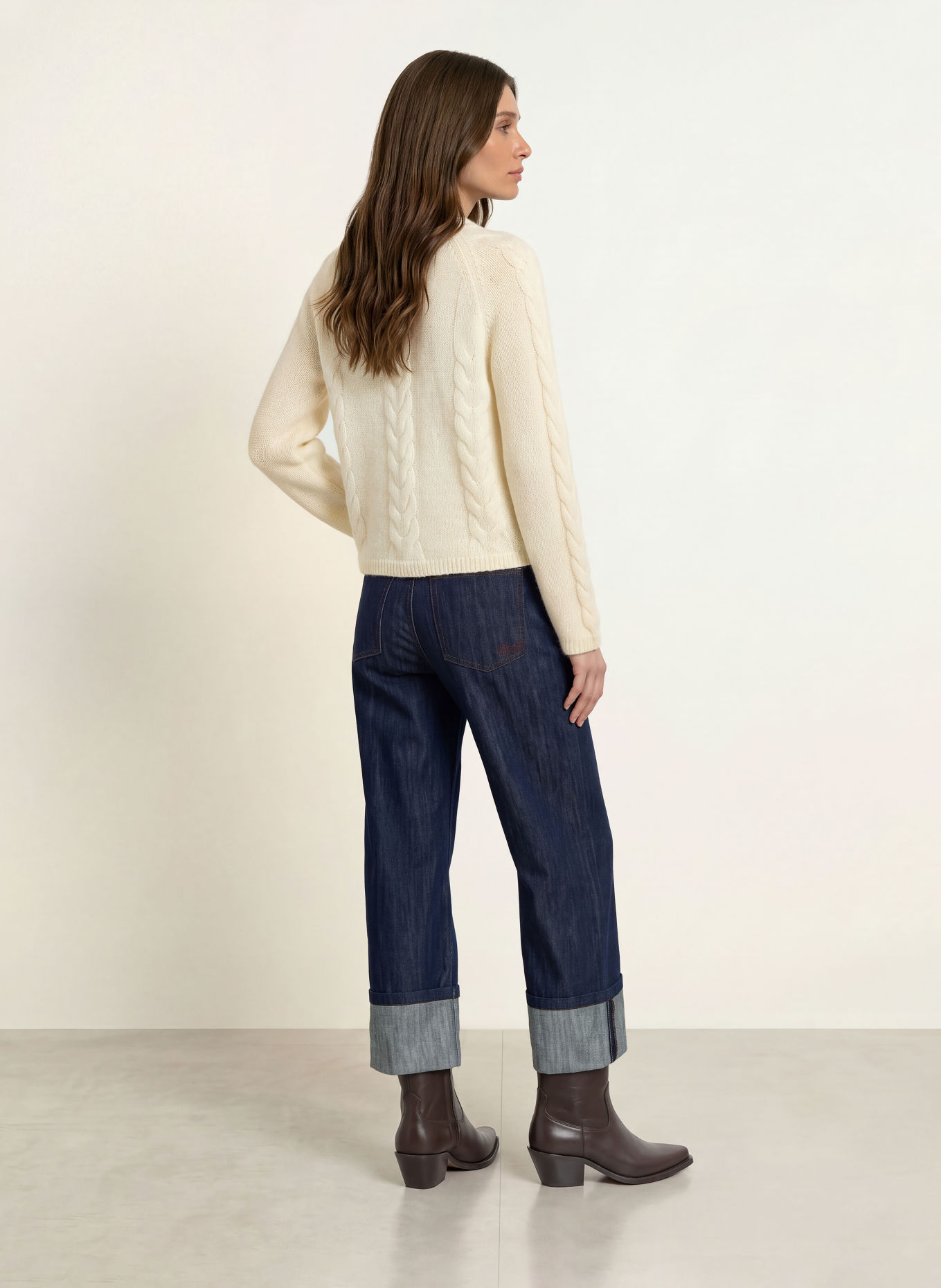 BOSS Pullover FYPERA mit Mohair: WEISS