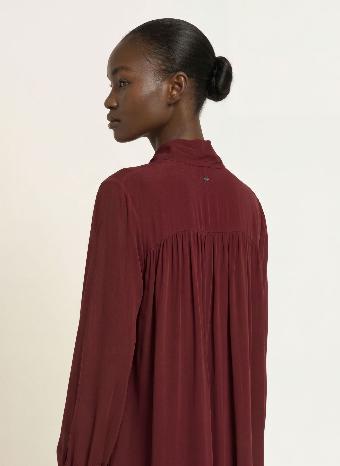 BOSS Schluppenkleid DRYSTINA: DUNKELROT