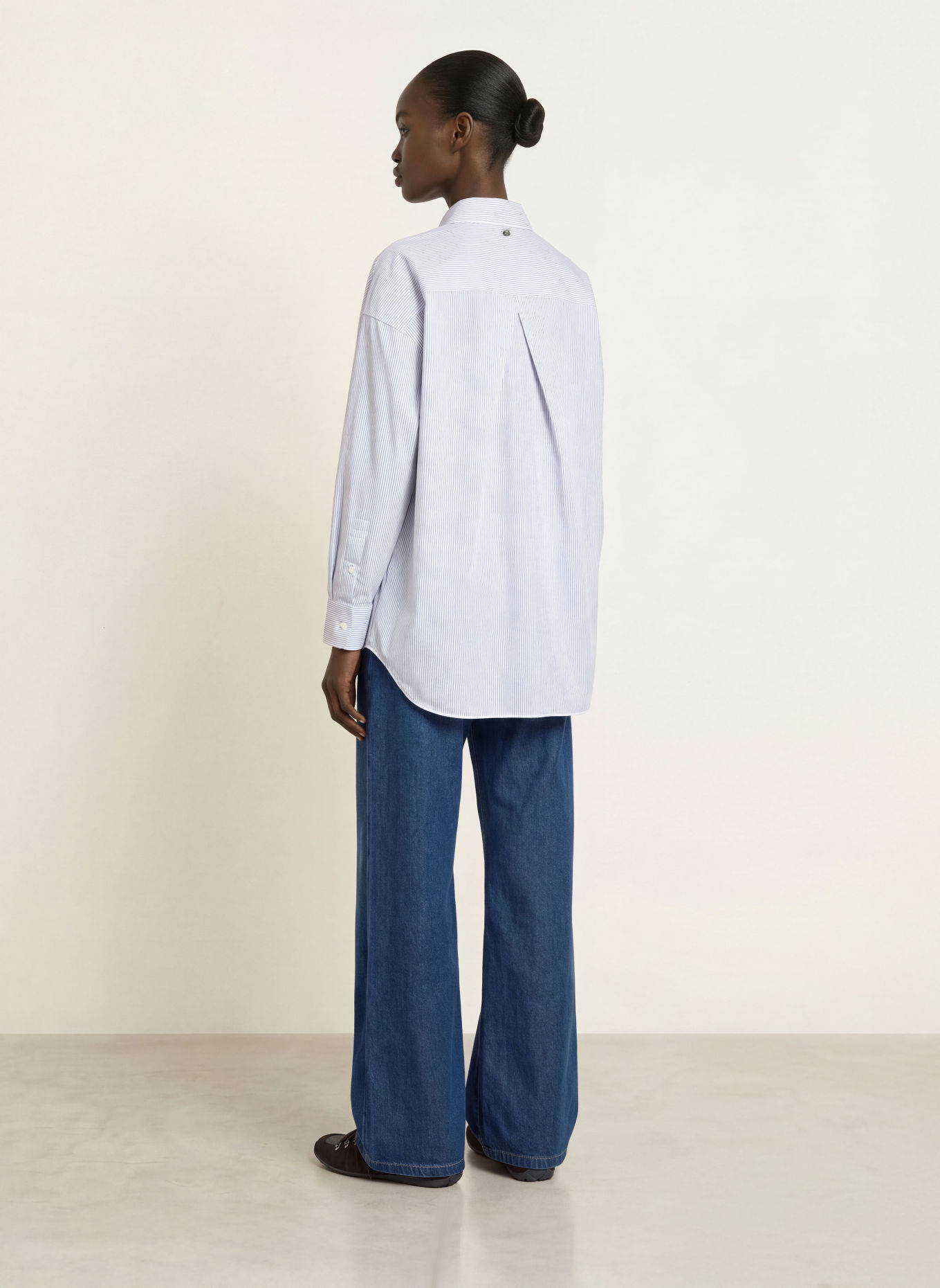 BOSS BERNIE Shirt blouse: DARK BLUE / WHITE
