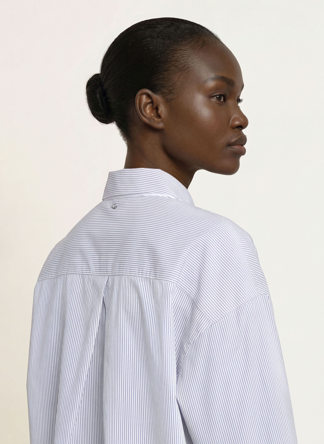 BOSS BERNIE Shirt blouse: DARK BLUE / WHITE