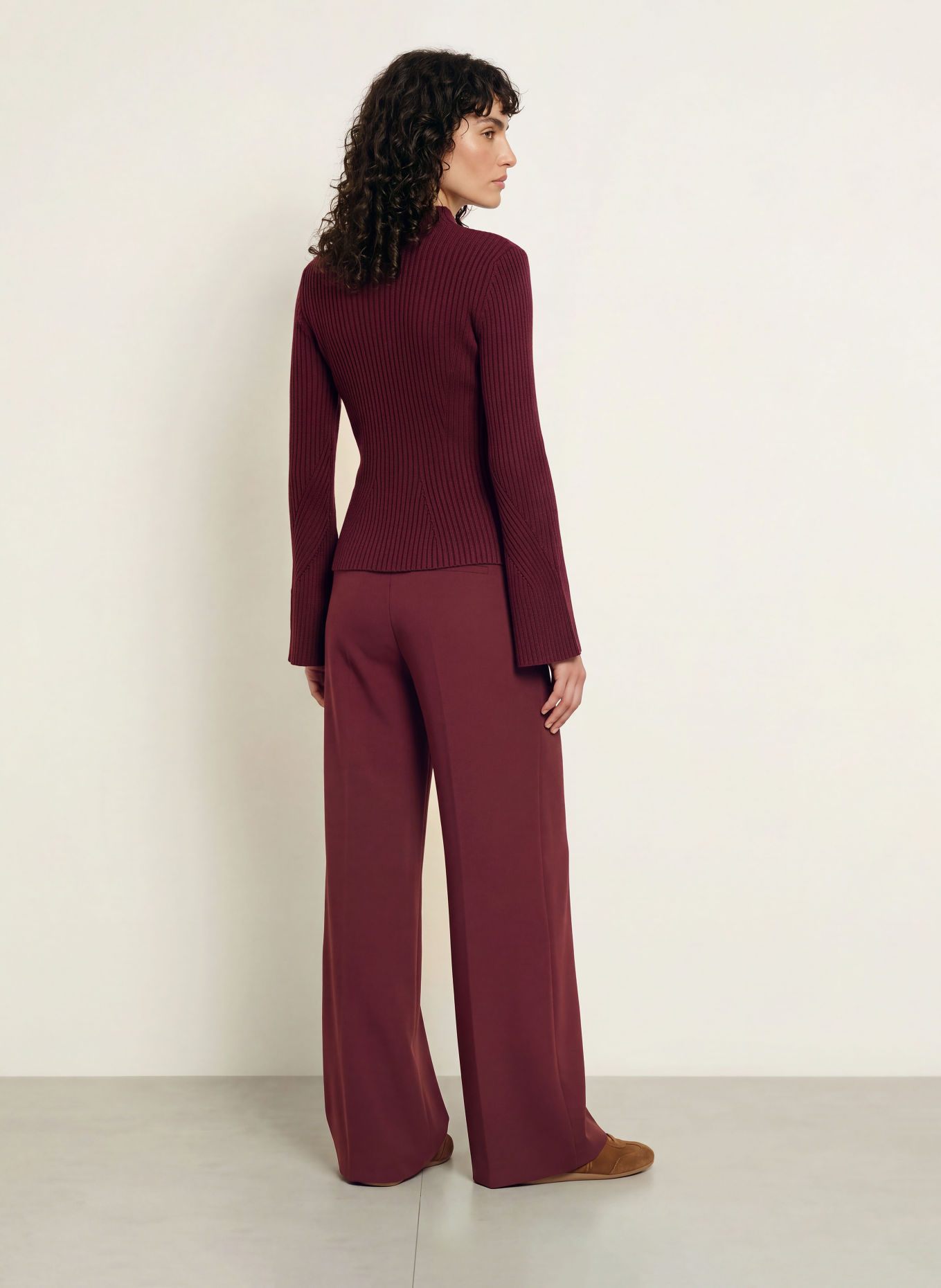 BOSS FABERDEENA Sweater: DARK RED