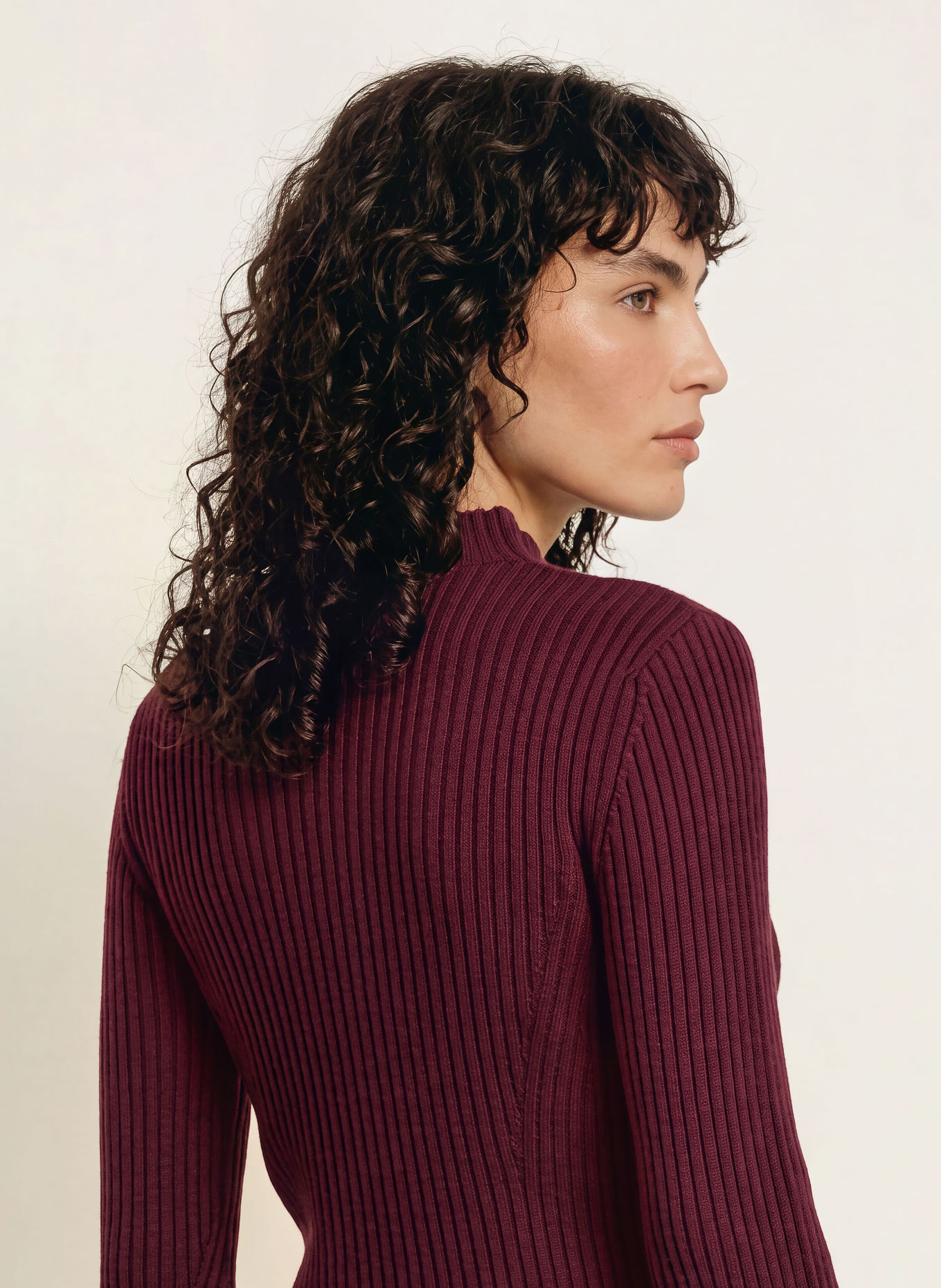 BOSS FABERDEENA Sweater: DARK RED