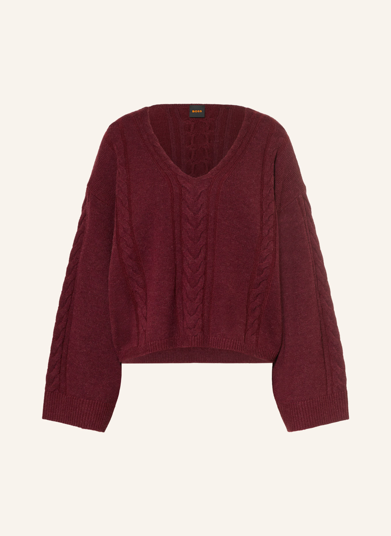 BOSS Pull FAMIOCA: ROUGE FONCÉ