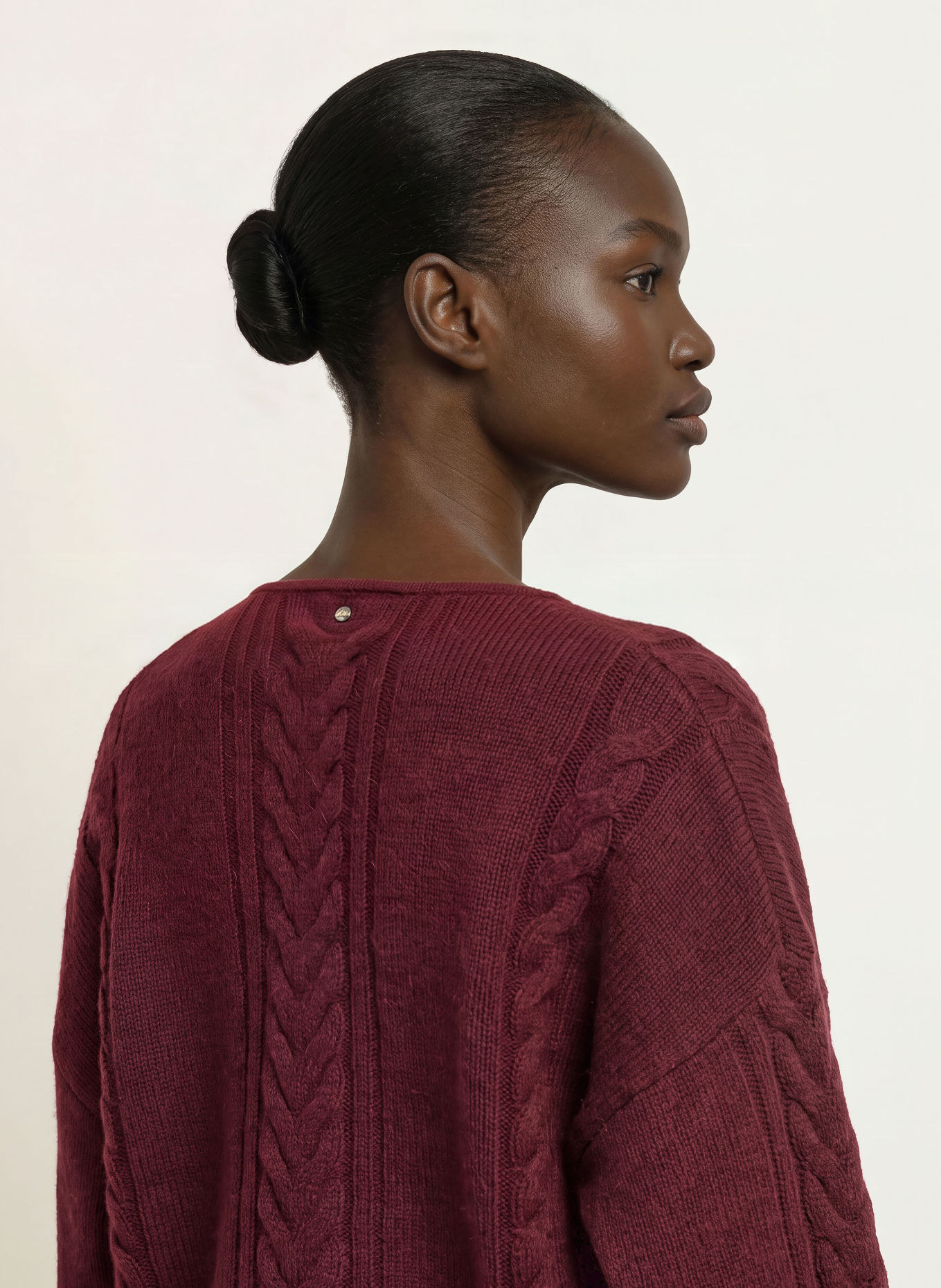 BOSS Pull FAMIOCA: ROUGE FONCÉ