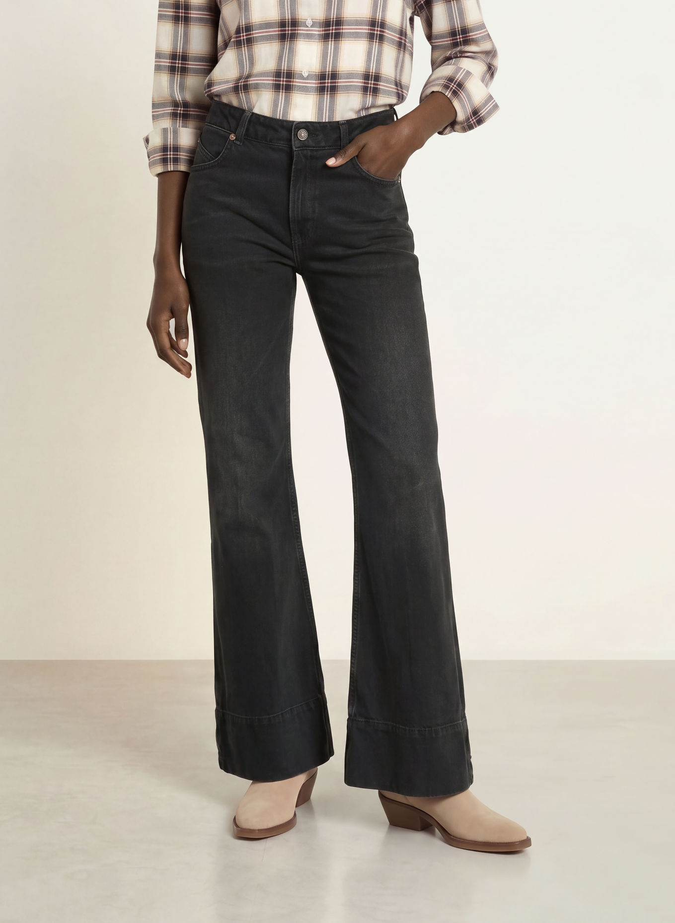 BOSS Jean flare GLORIA: 009 BLACK