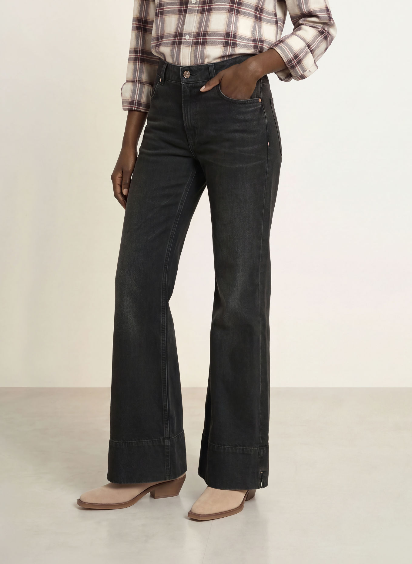 BOSS Jean flare GLORIA: 009 BLACK