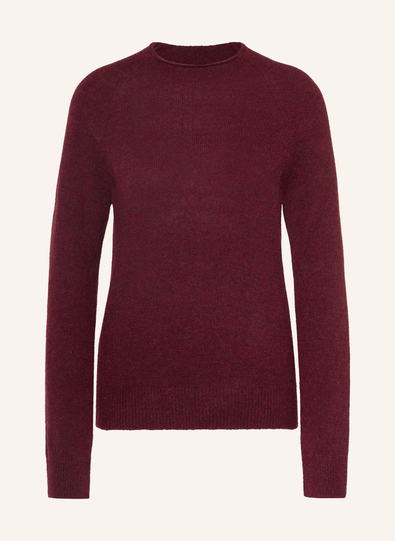 BOSS FESPERANASY Sweater with Alpaca: DARK RED