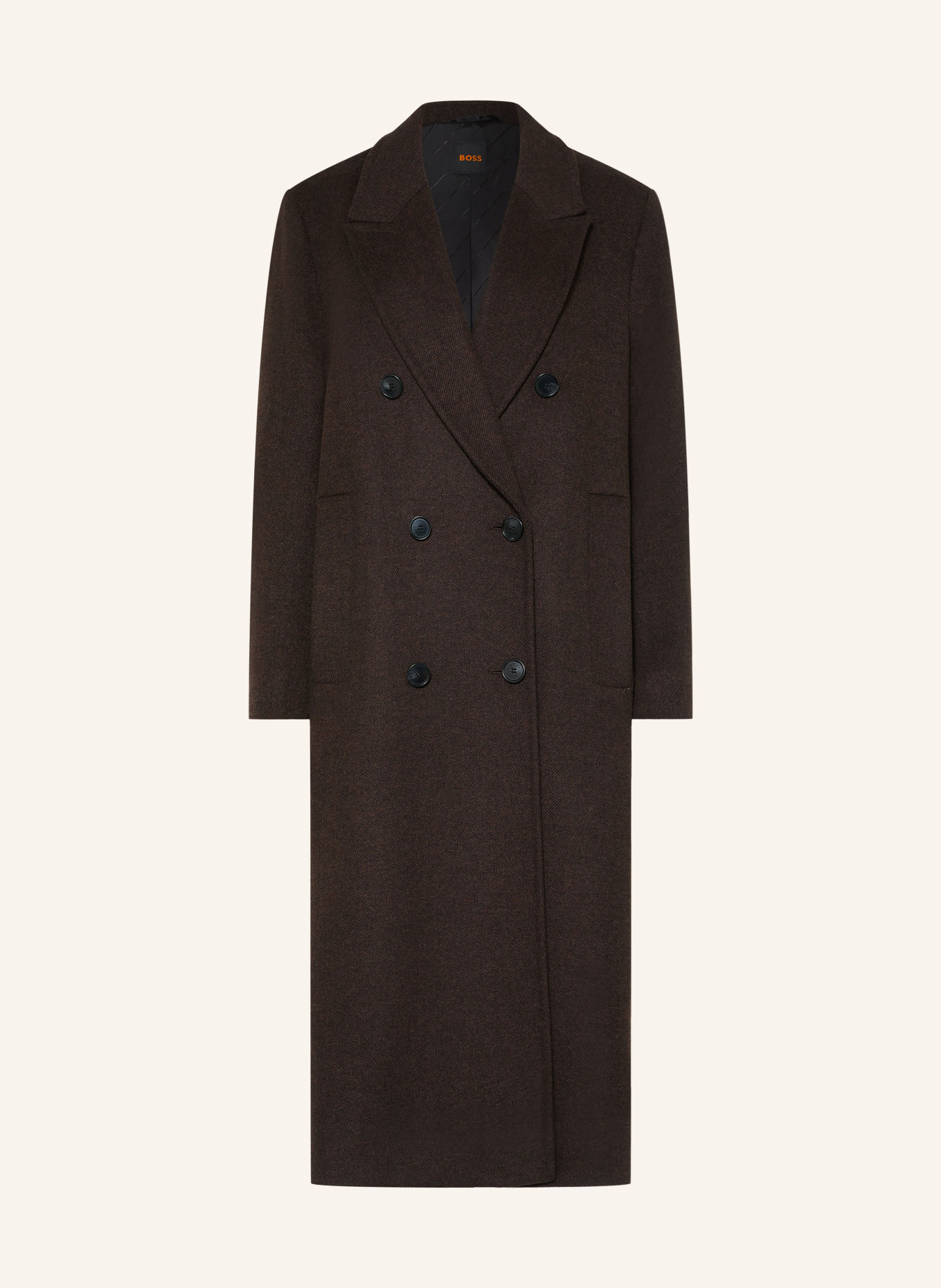 BOSS Manteau COVALLI: MARRON FONCÉ