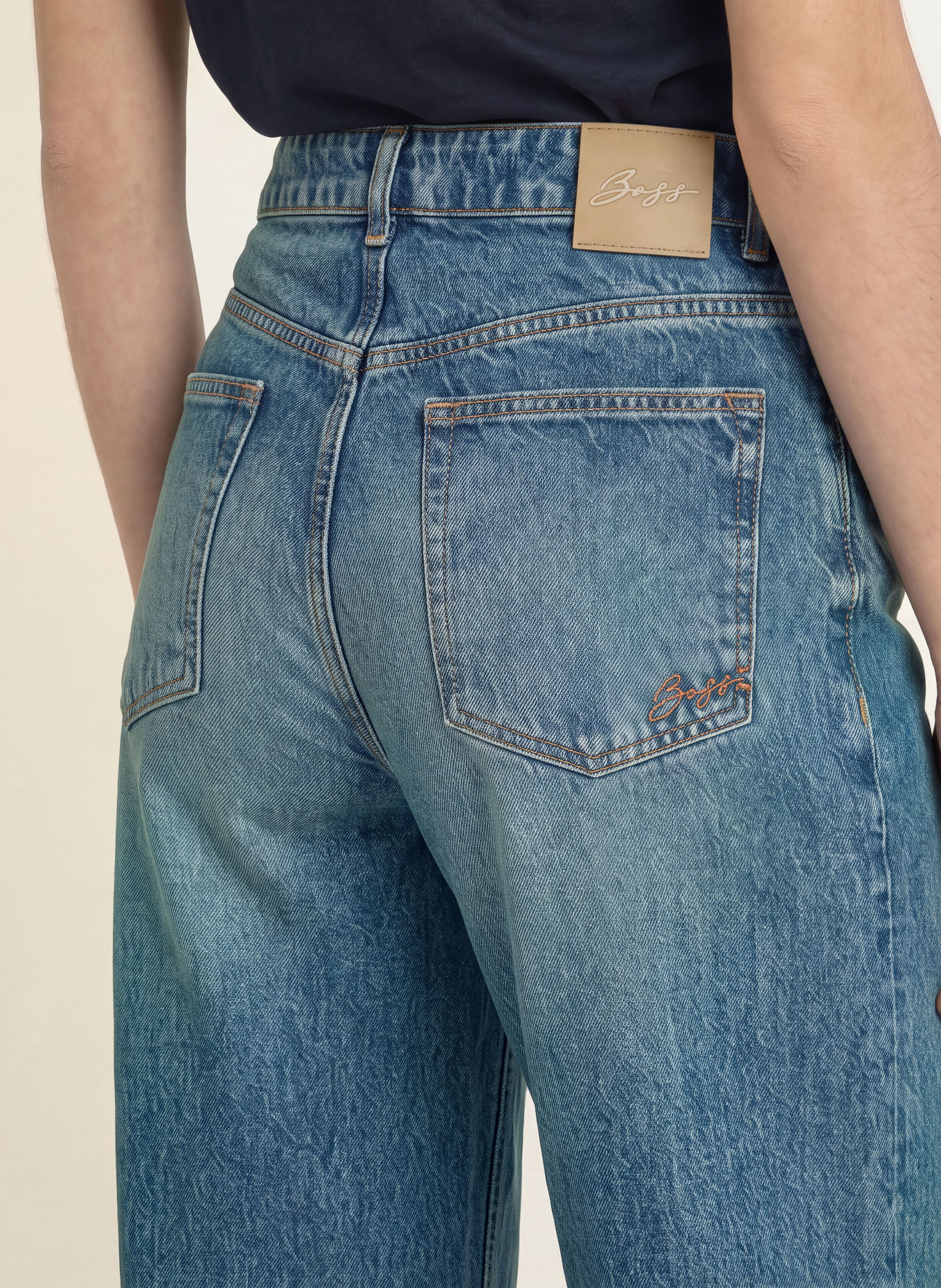BOSS Wide-Leg jeans THE MARLENE: 427 MEDIUM BLUE