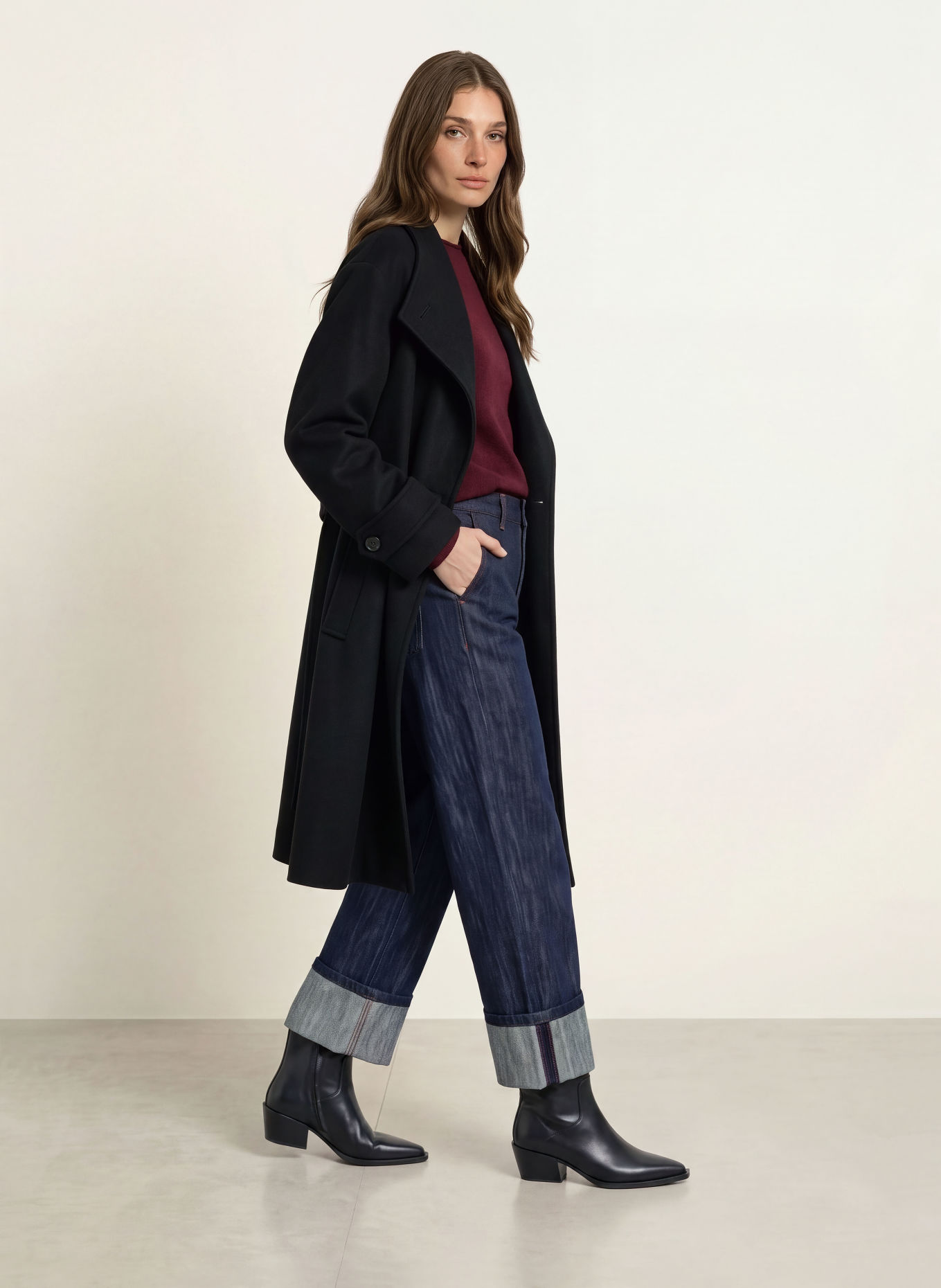 BOSS Mantel CAYLA: SCHWARZ