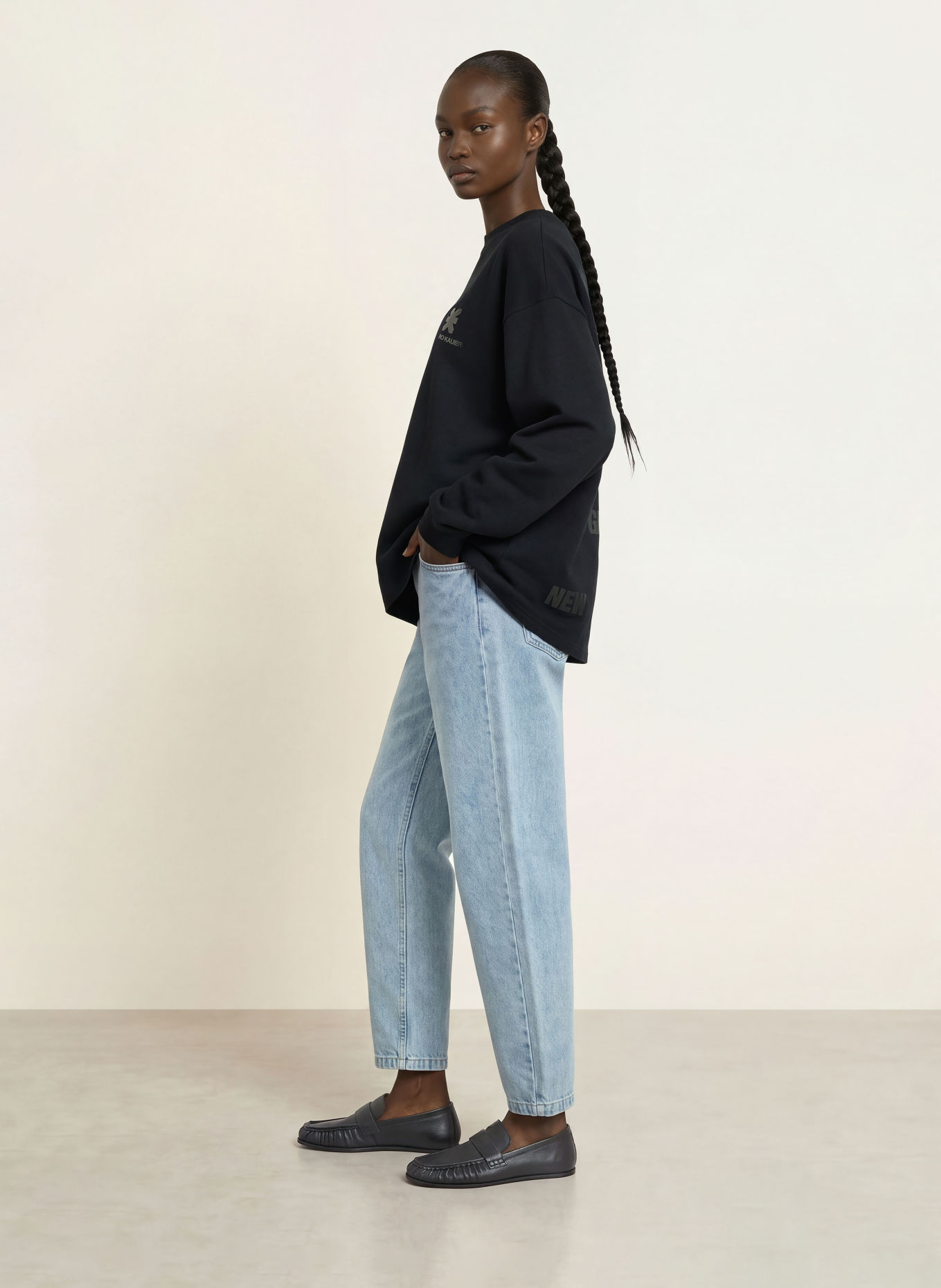 KARO KAUER Sweatshirt: BLACK