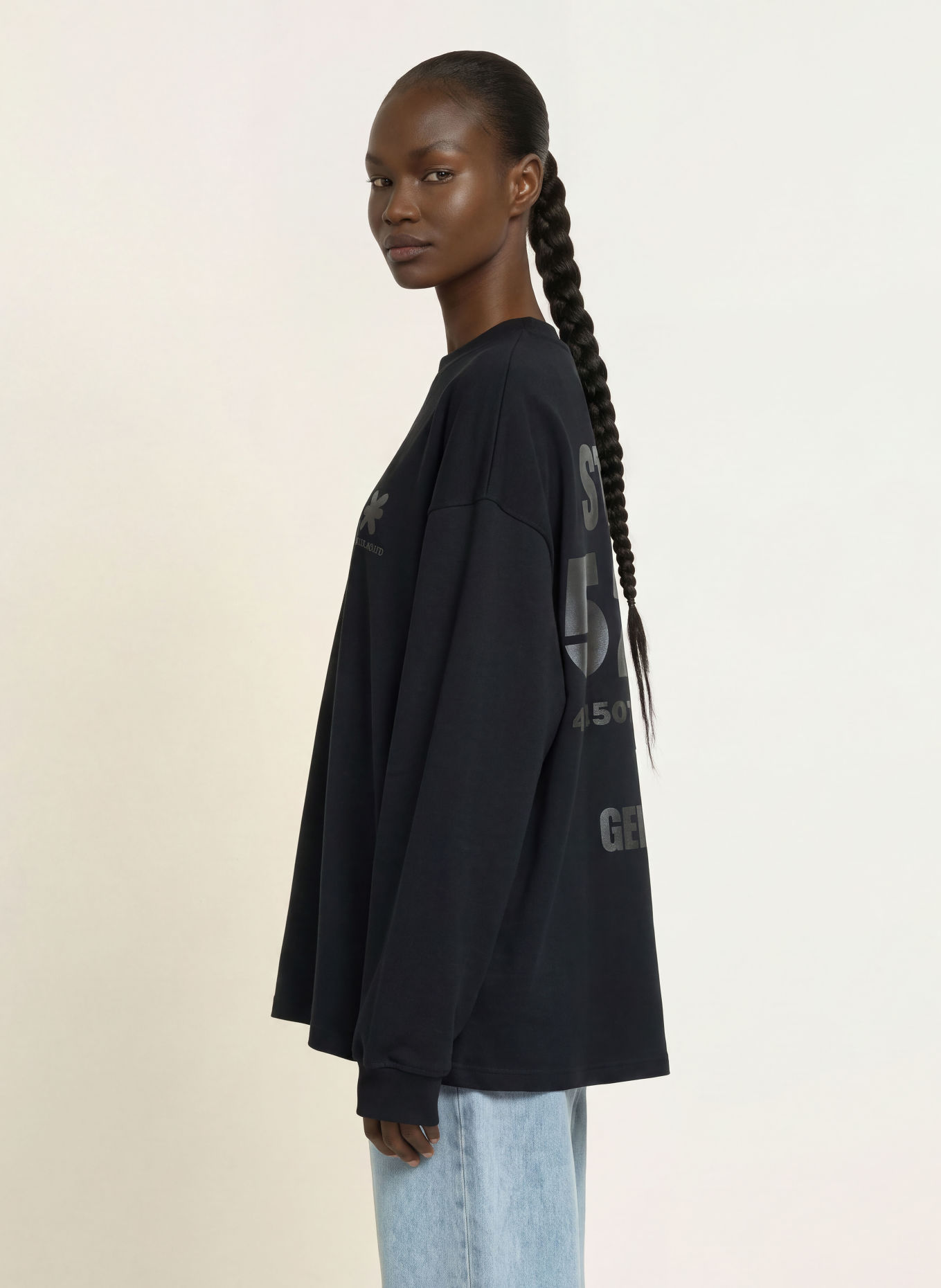 KARO KAUER Sweatshirt: BLACK