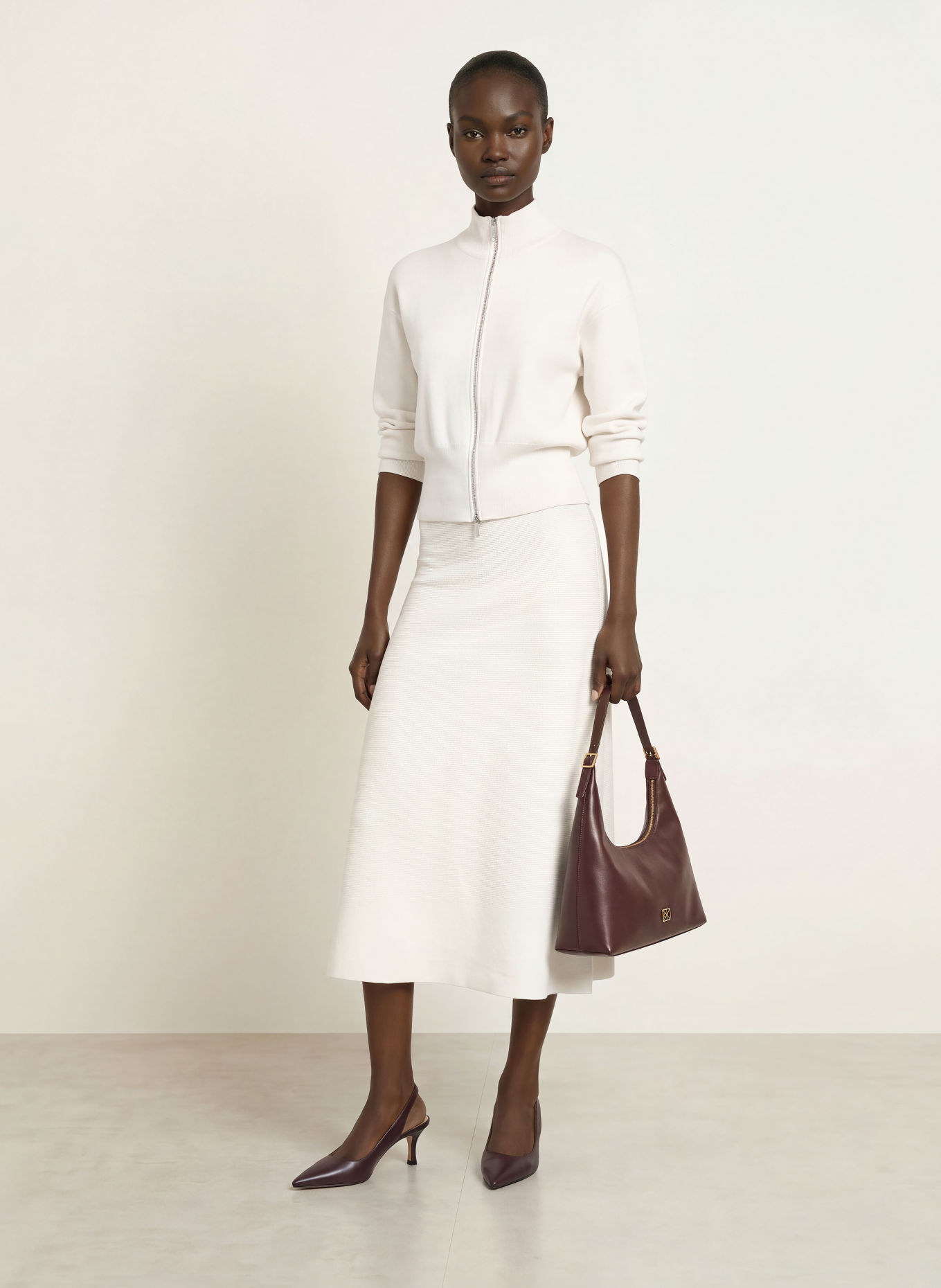 Calvin Klein Strickrock: ECRU