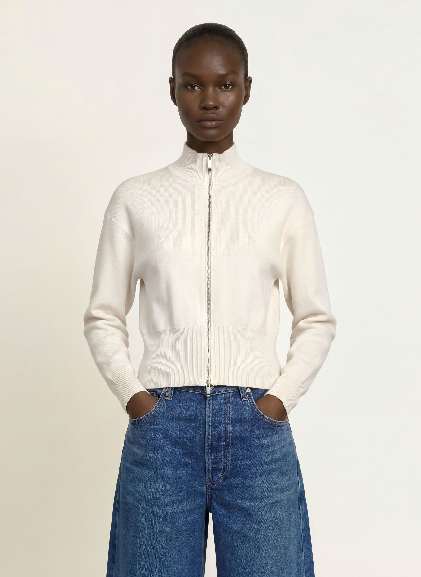 Calvin Klein Strickjacke: WEISS