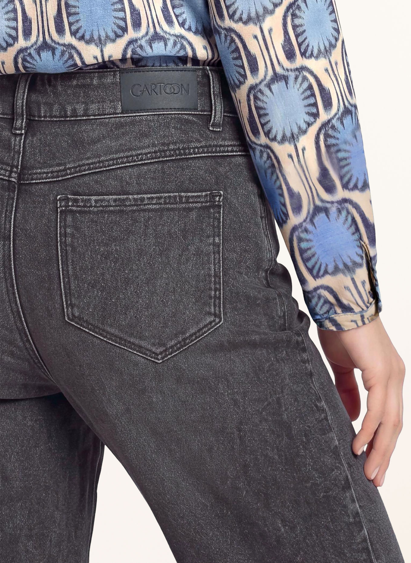 CARTOON Barrel-leg jeans: 9632 DARK GREY DENIM