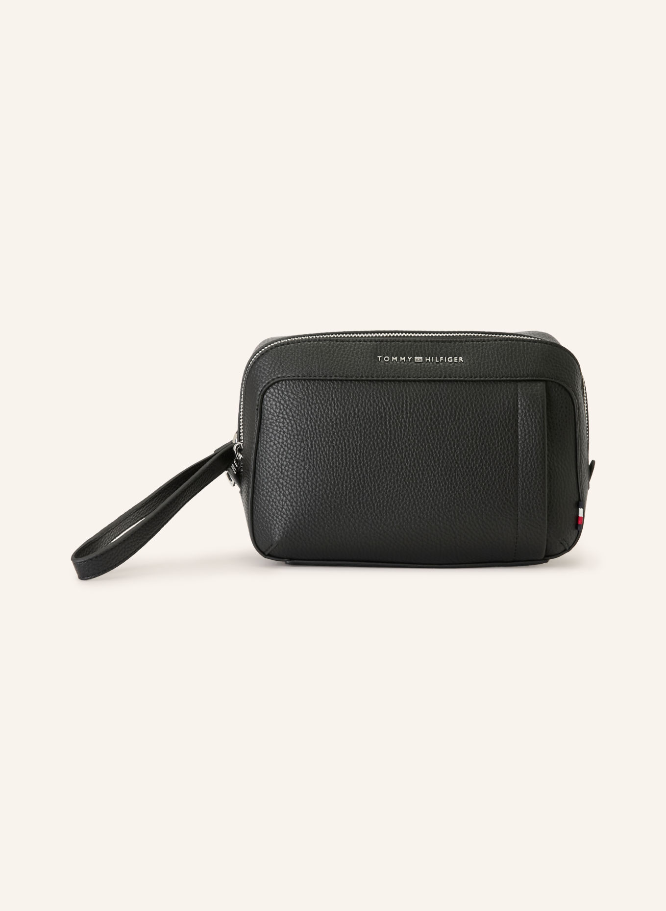 TOMMY HILFIGER Trousse de toilette: NOIR / ARGENT