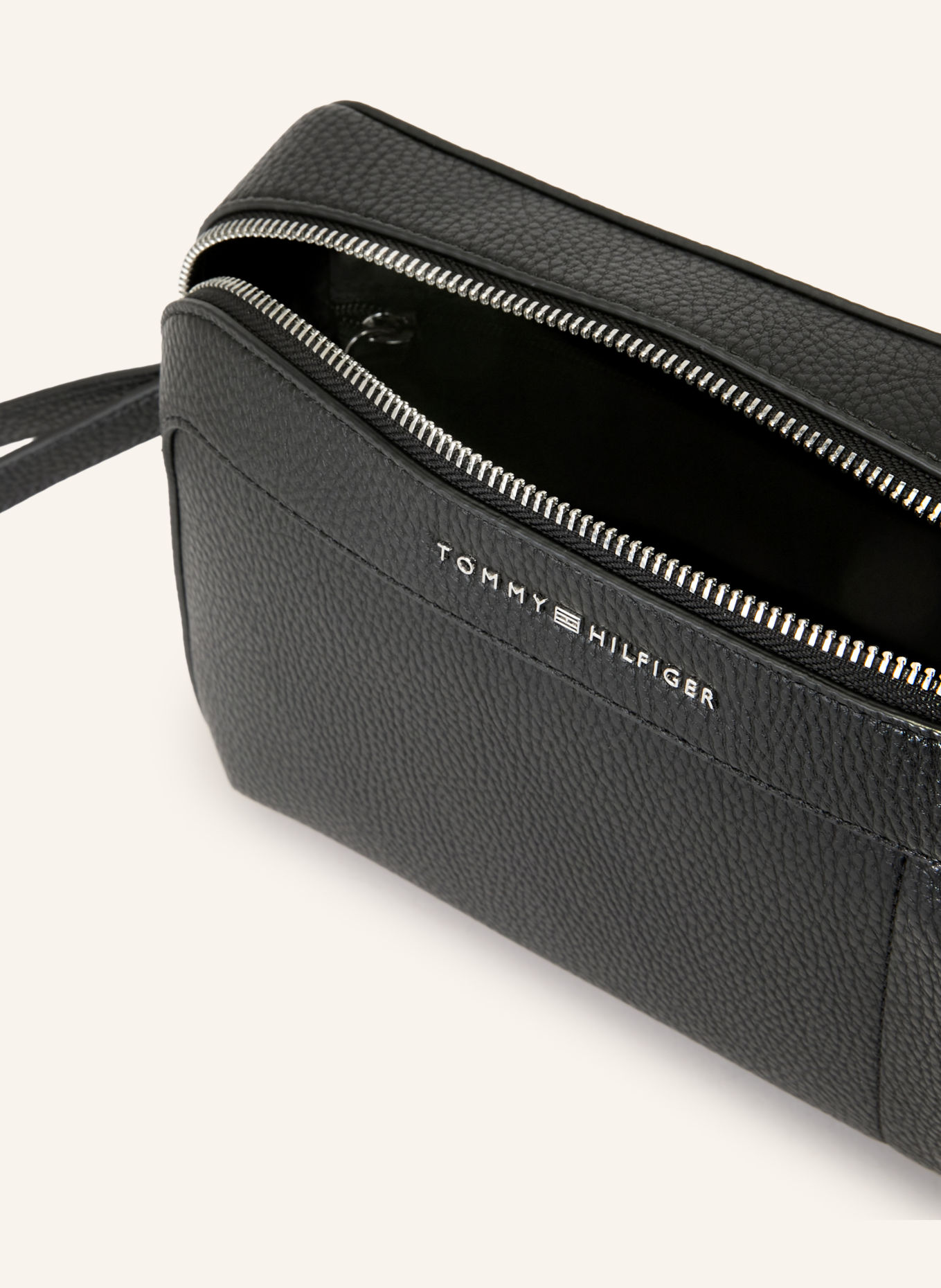 TOMMY HILFIGER Trousse de toilette: NOIR / ARGENT