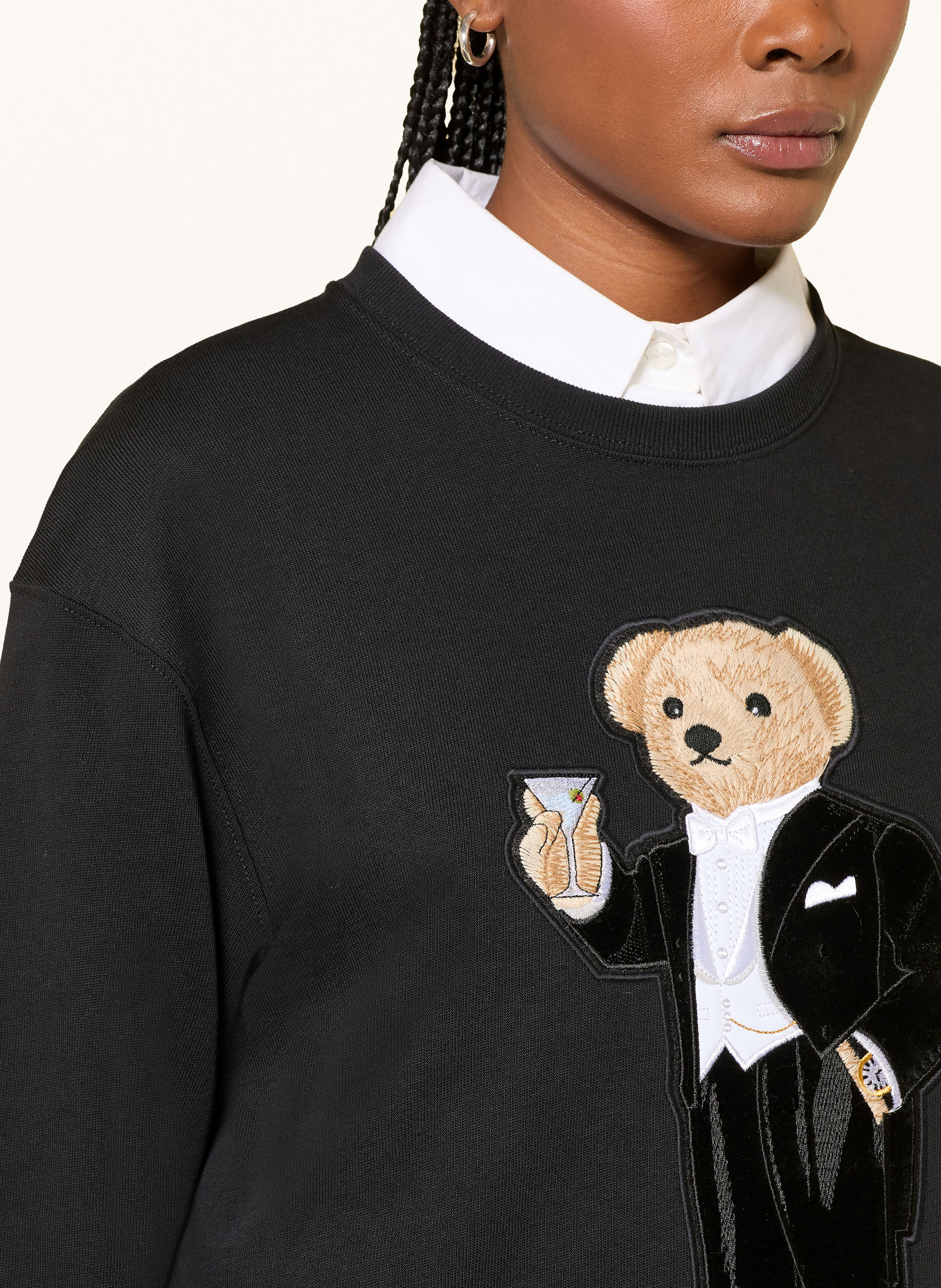 POLO RALPH LAUREN Koszulka z długim rękawem: CZARNY