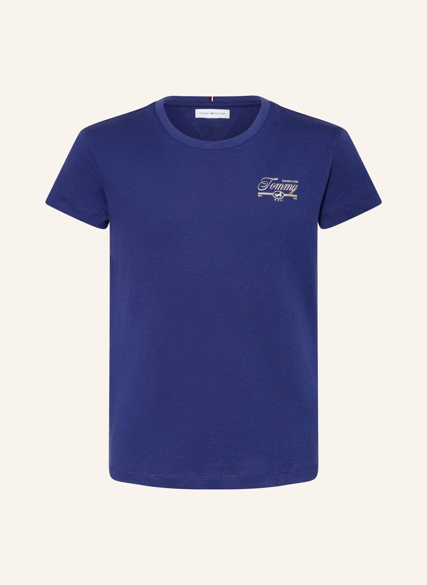 TOMMY HILFIGER T-shirt: MÖRKBLÅ