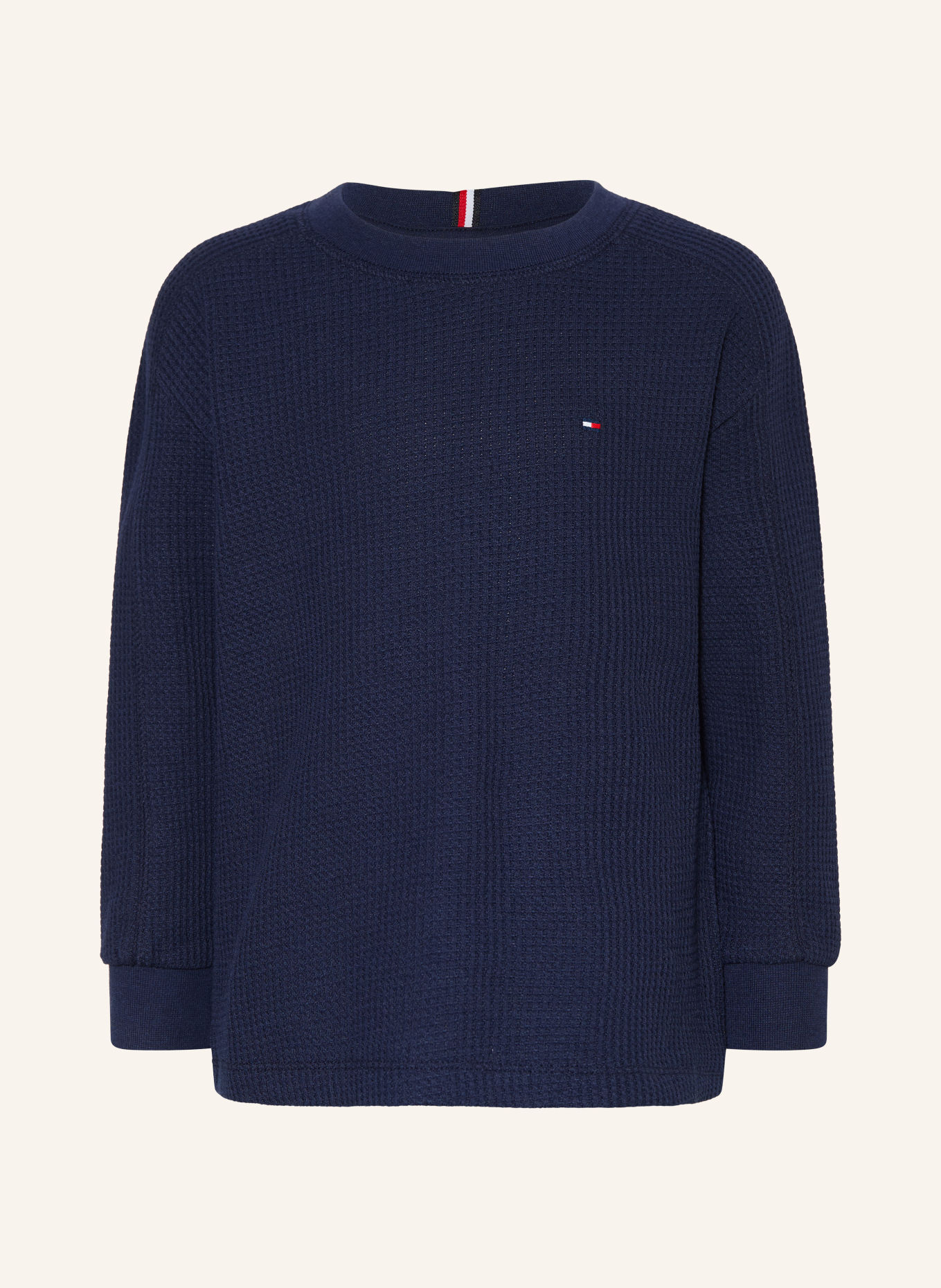 TOMMY HILFIGER Haut à manches longues: BLEU FONCÉ